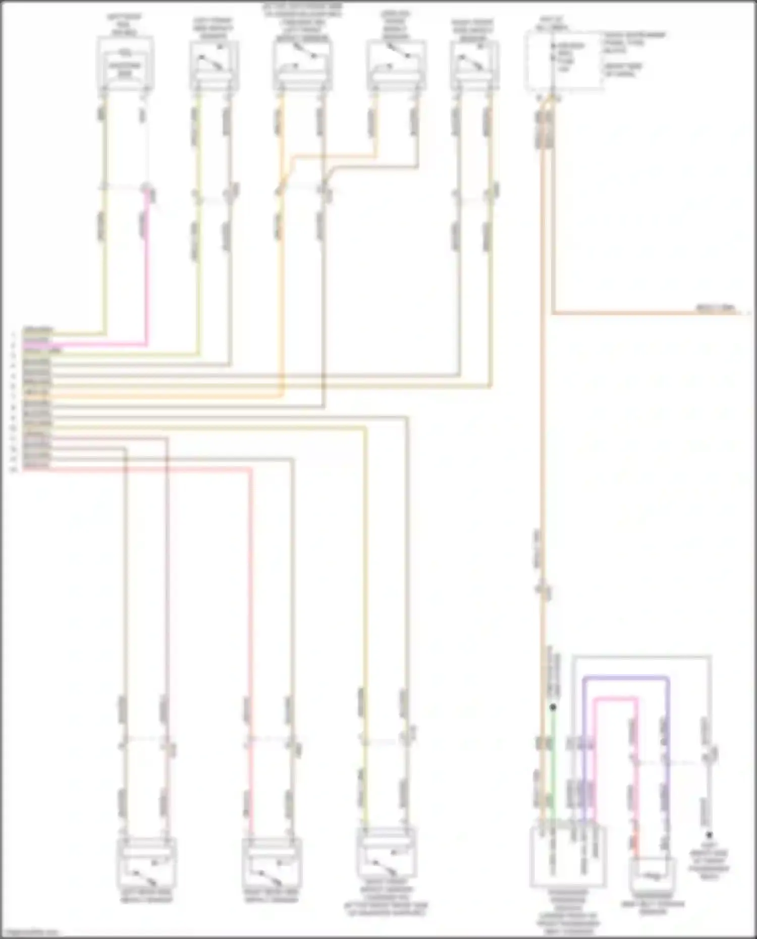 Wiring diagram right instrument panel fuse block for GMC Sierra III facelift (2015-2018) (9 of 42)