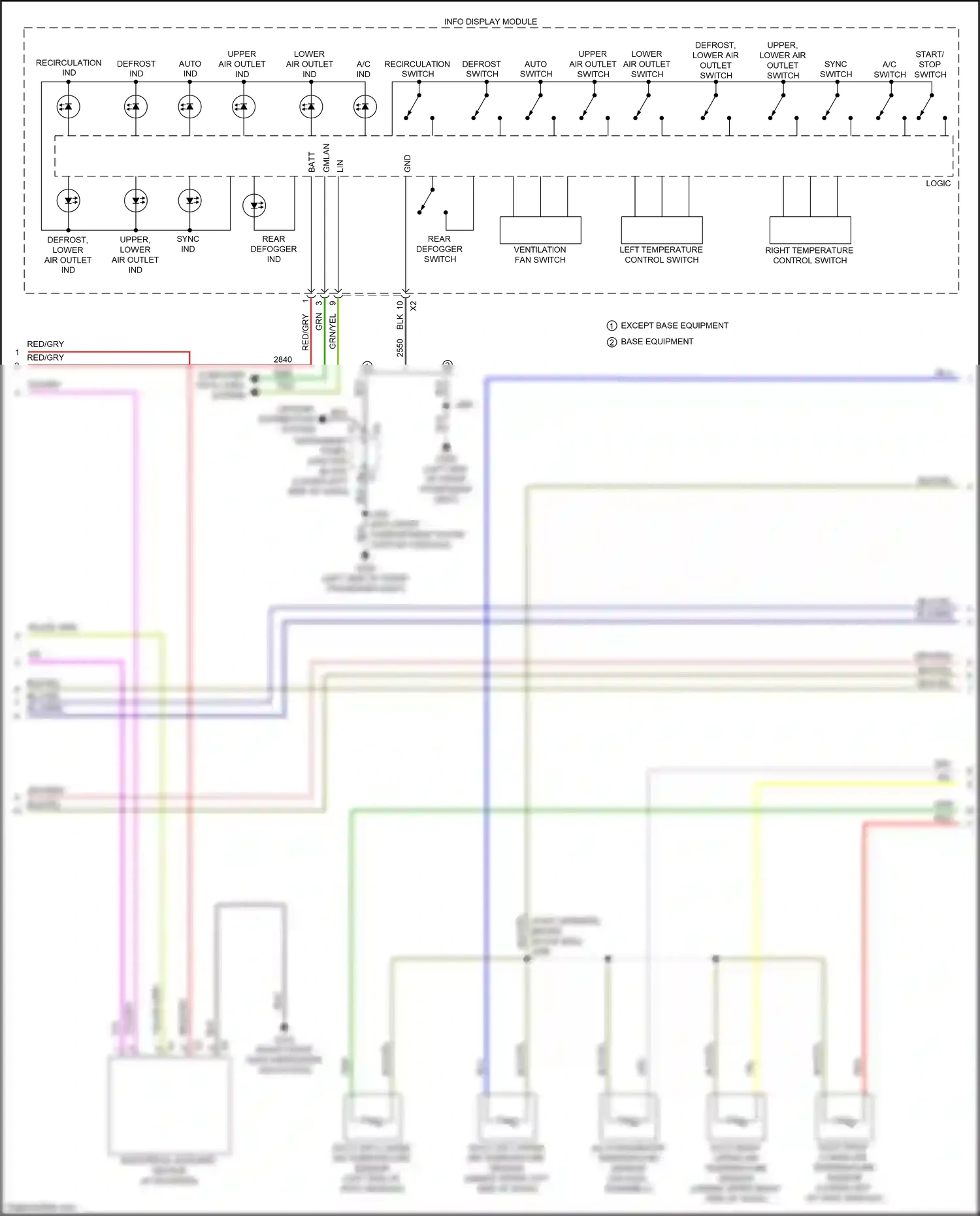 GMC Sierra III facelift (2015-2018) sync switch wiring diagram  (1 of 1)
