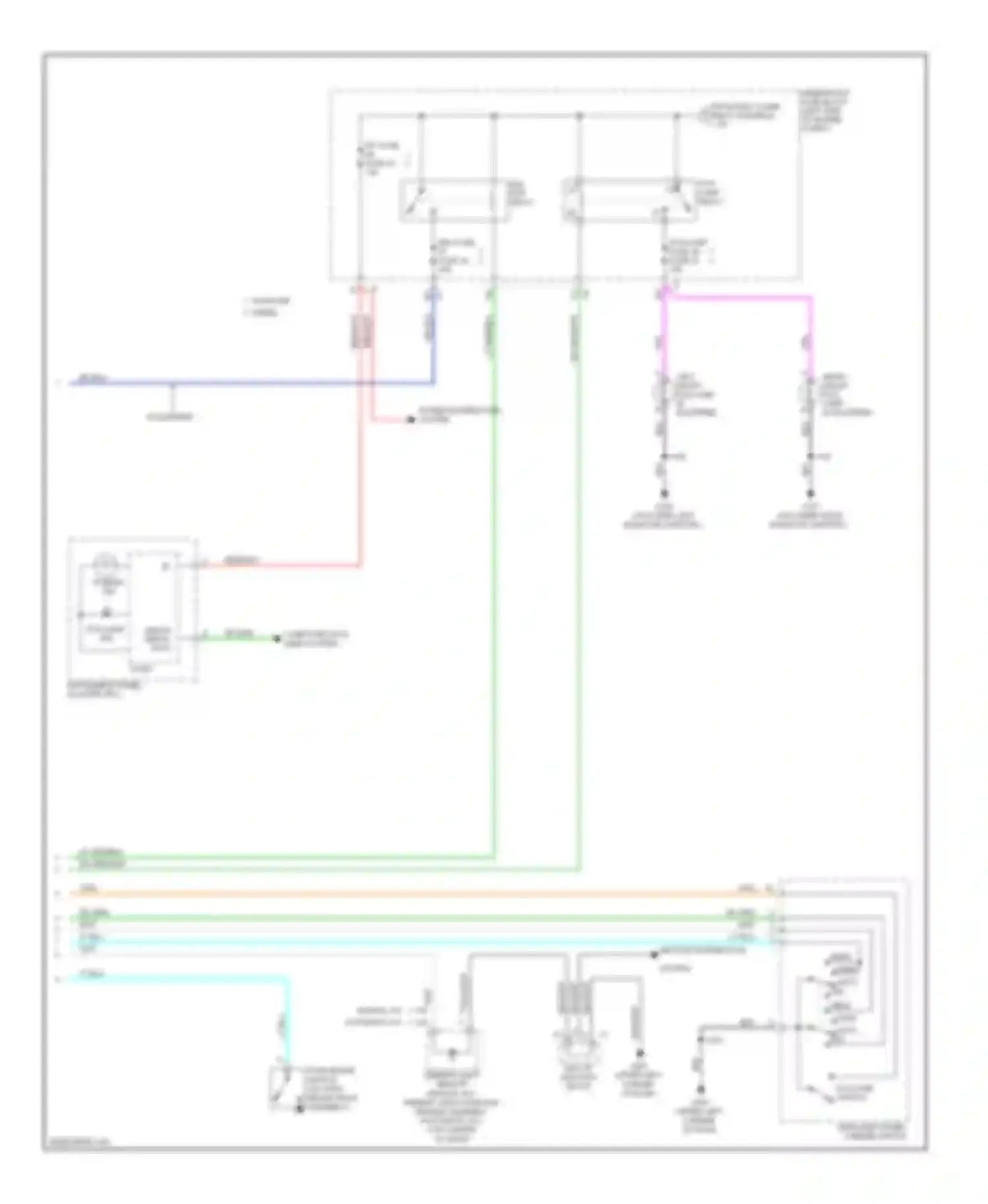 Sierra GMC III (2013-2015): Headlights circuit (2 of 2)