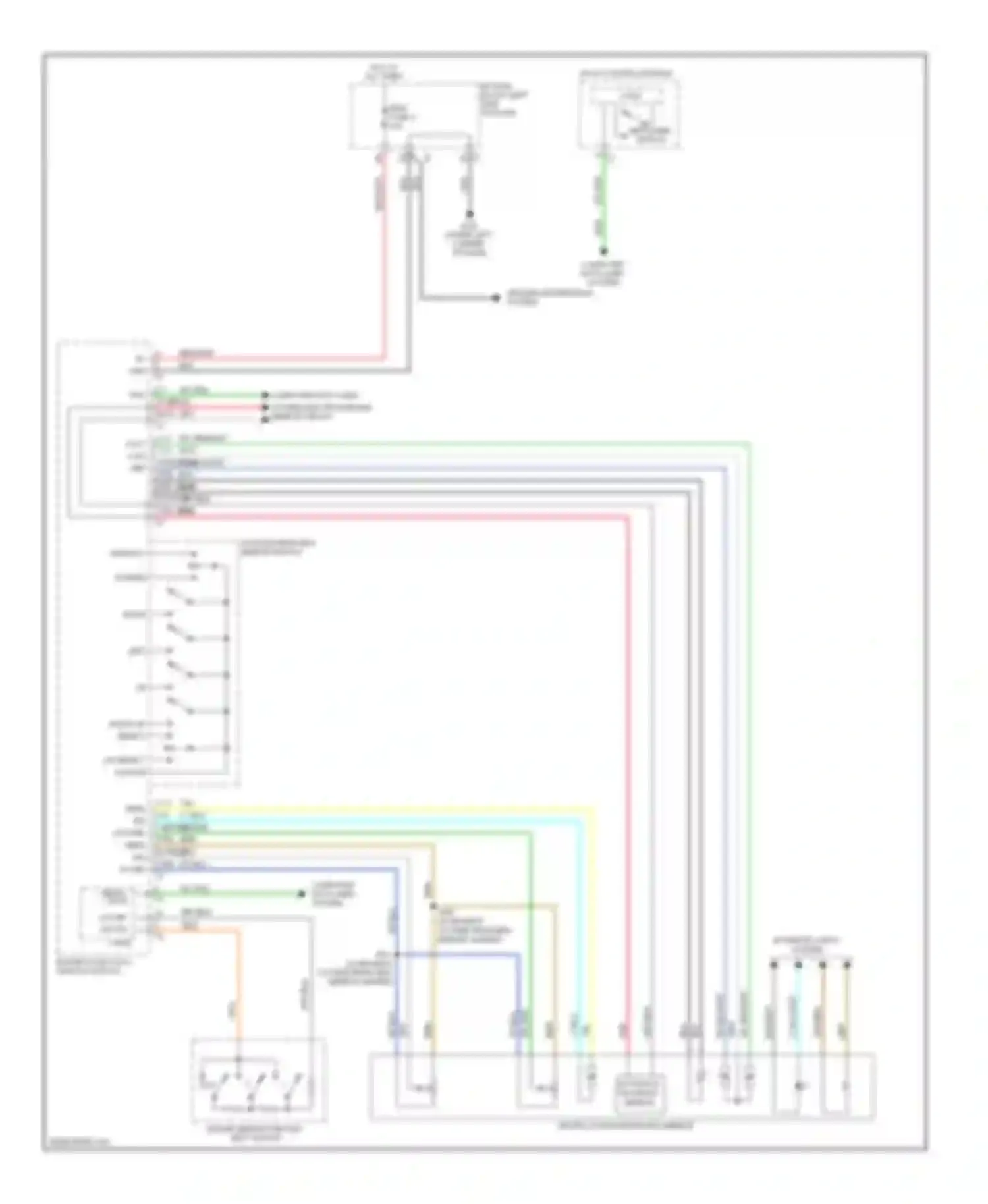 Sierra GMC III (2013-2015): Memory mirrors circuit (1 of 2)