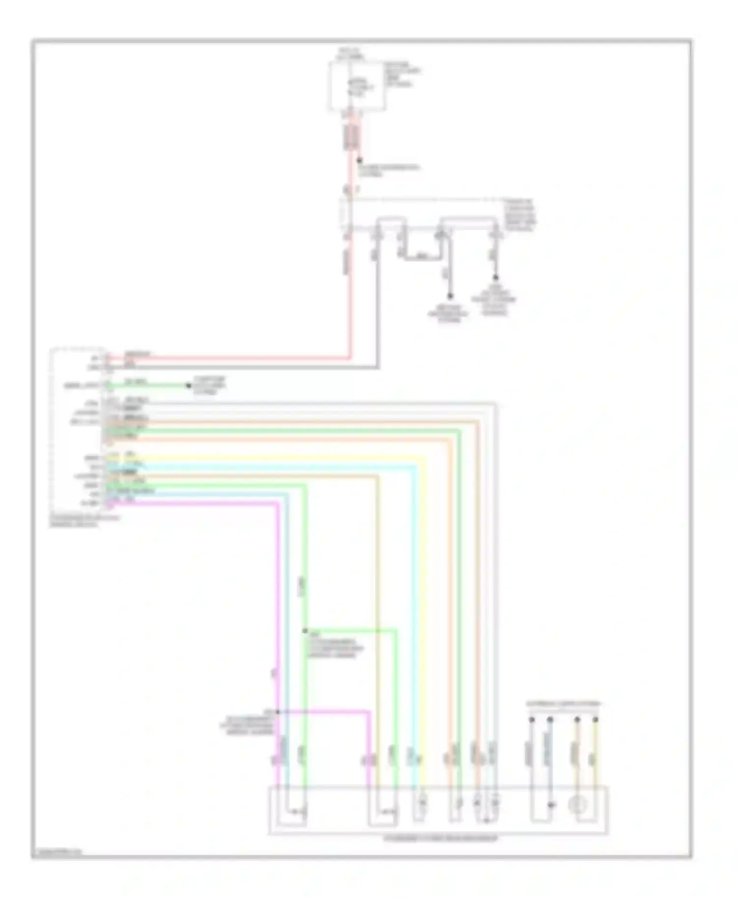 Sierra GMC III (2013-2015): Power mirrors circuit, with power folding mirror (2 of 2)