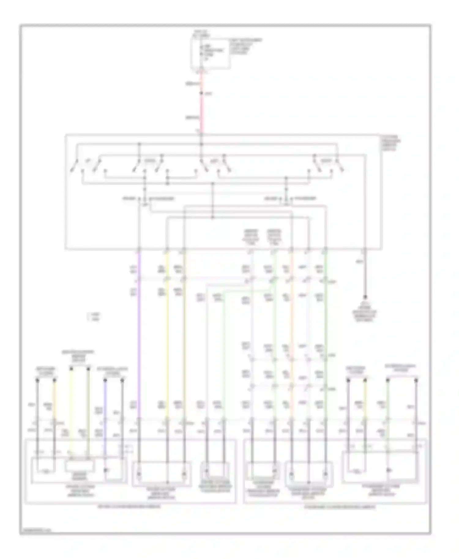 Sierra GMC III (2013-2015): Power mirrors circuit