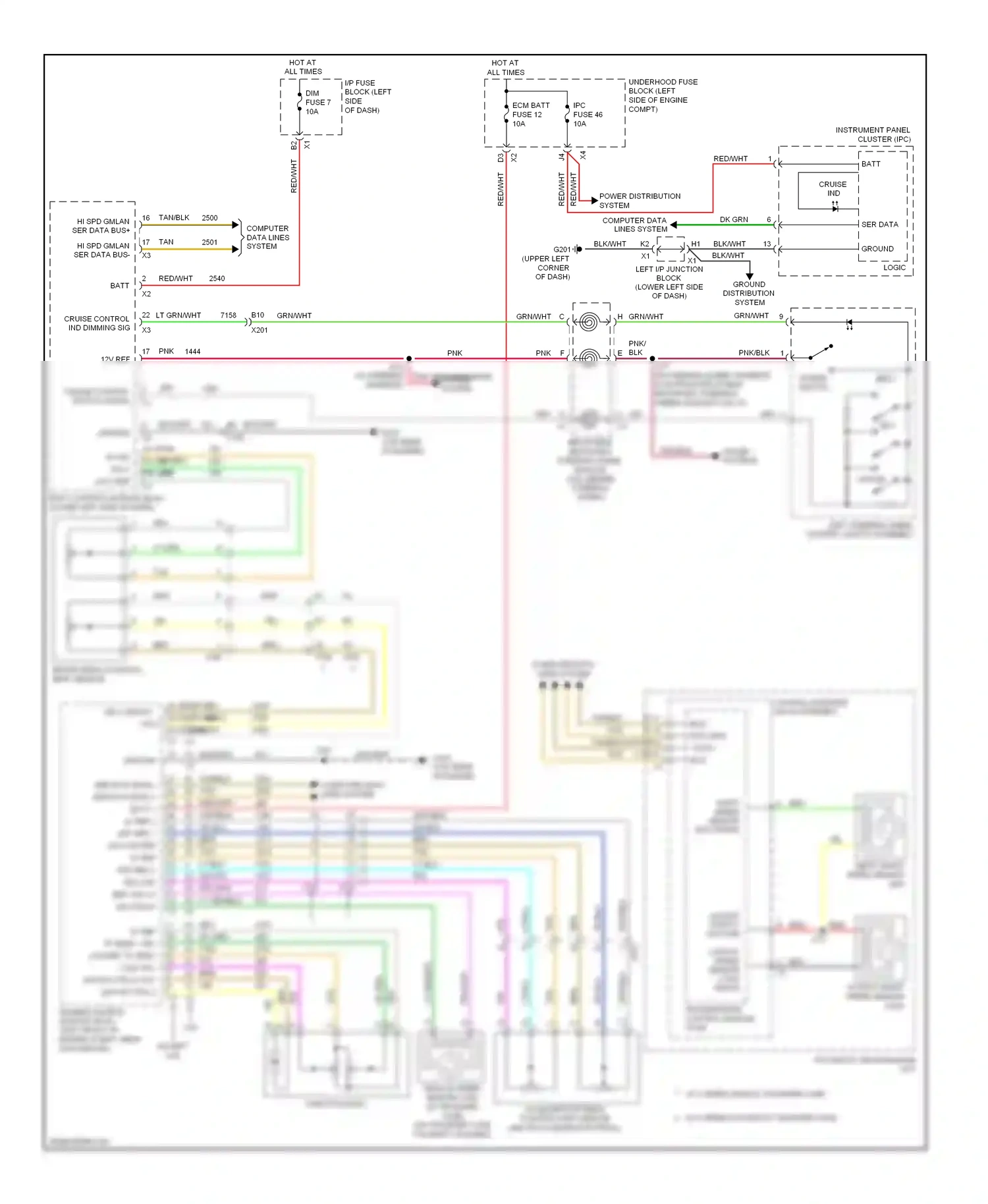 GMC Sierra III (2013-2015) computer data lines system wiring diagram  (81 of 161)