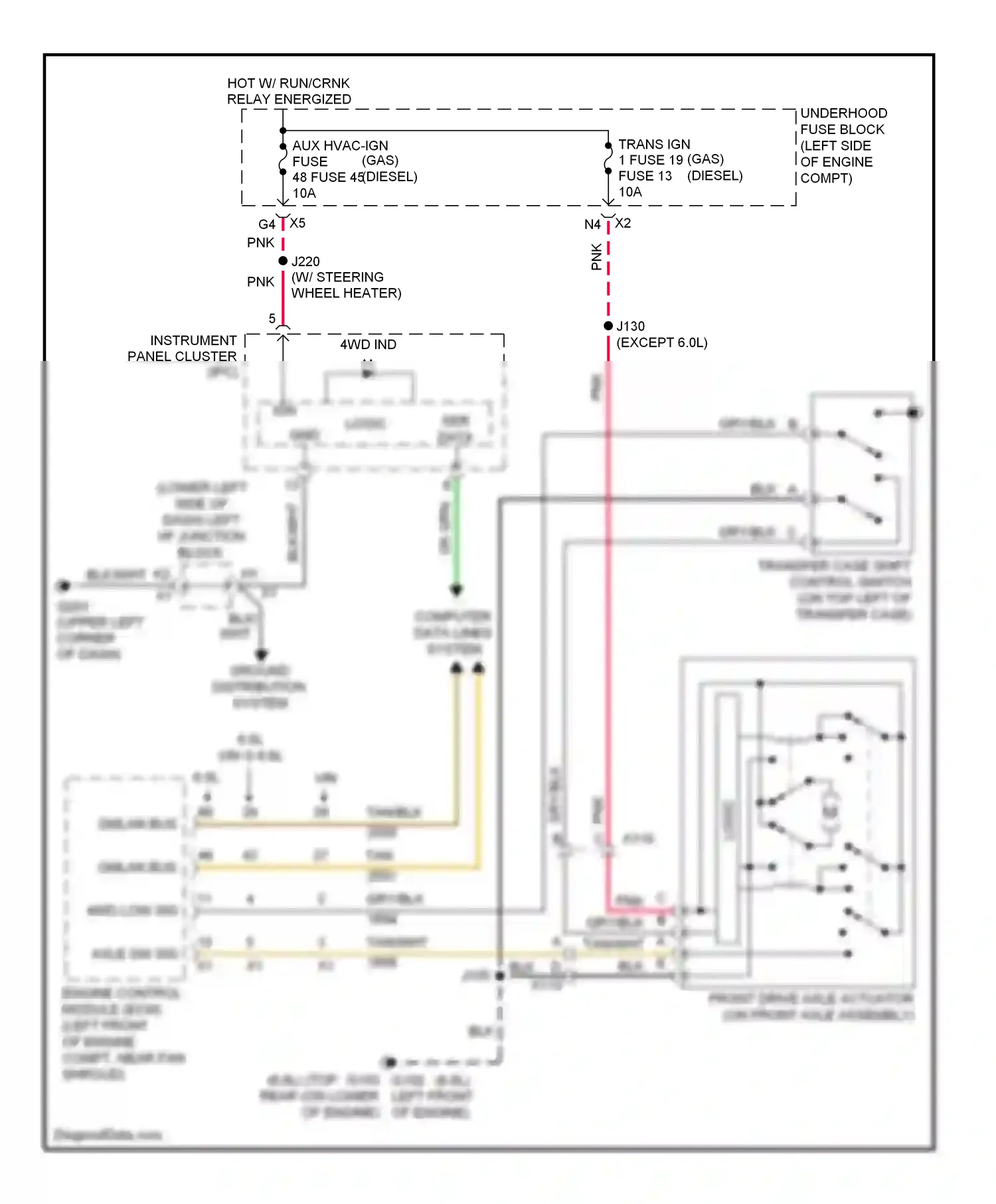 GMC Sierra III (2013-2015) computer data lines system wiring diagram  (152 of 161)