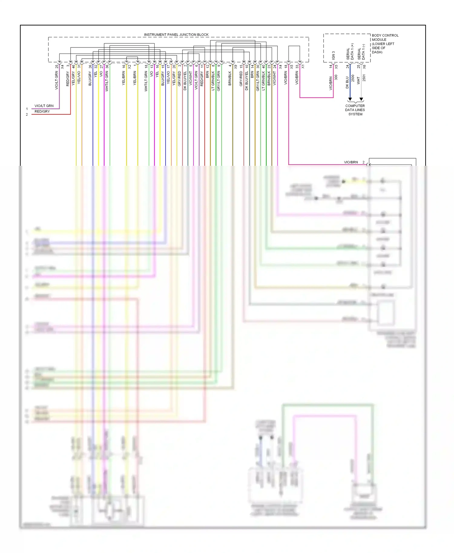GMC Sierra III (2013-2015) data 1 (+) wiring diagram  (2 of 2)