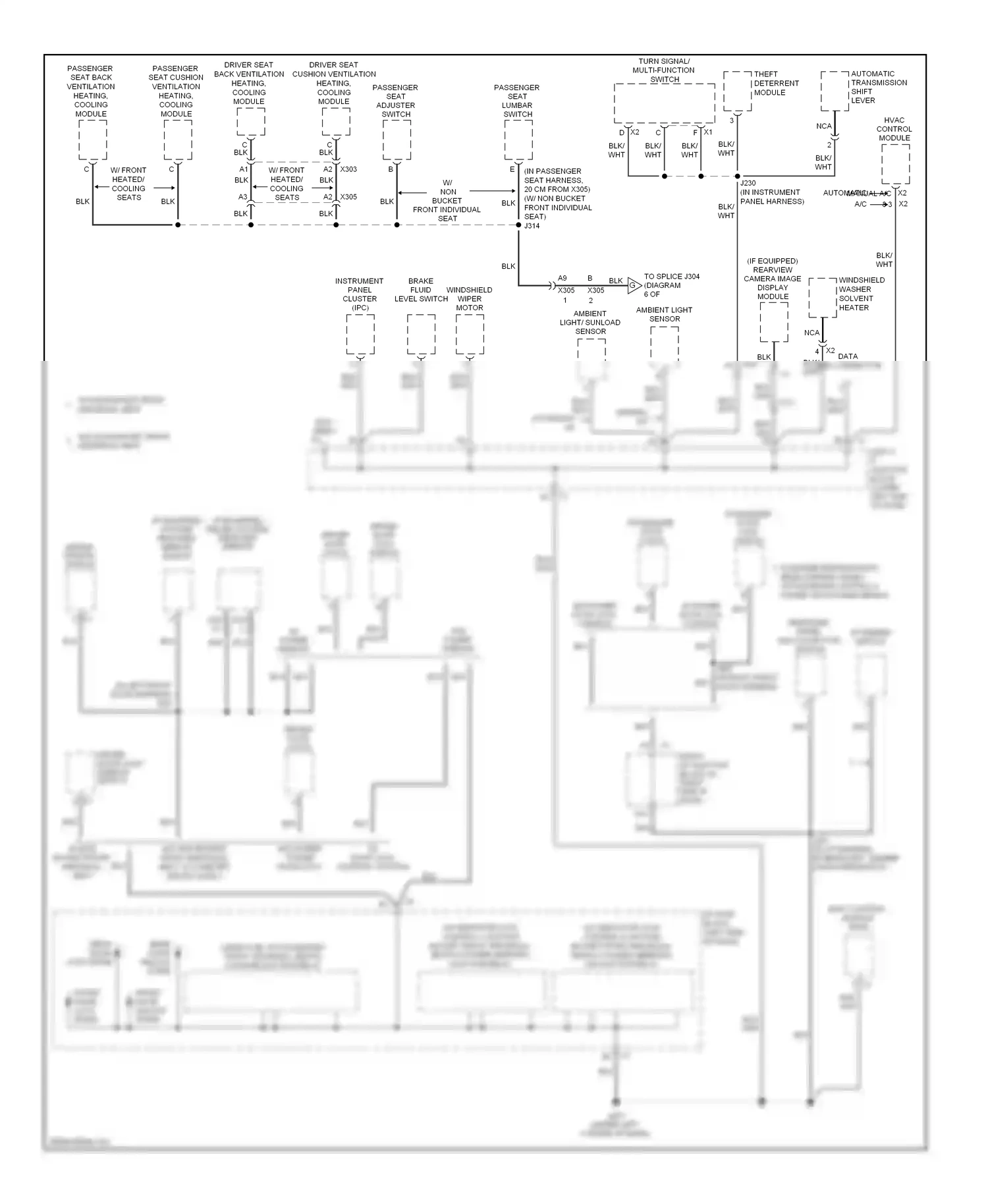 GMC Sierra III (2013-2015) driver window switch wiring diagram  (3 of 7)