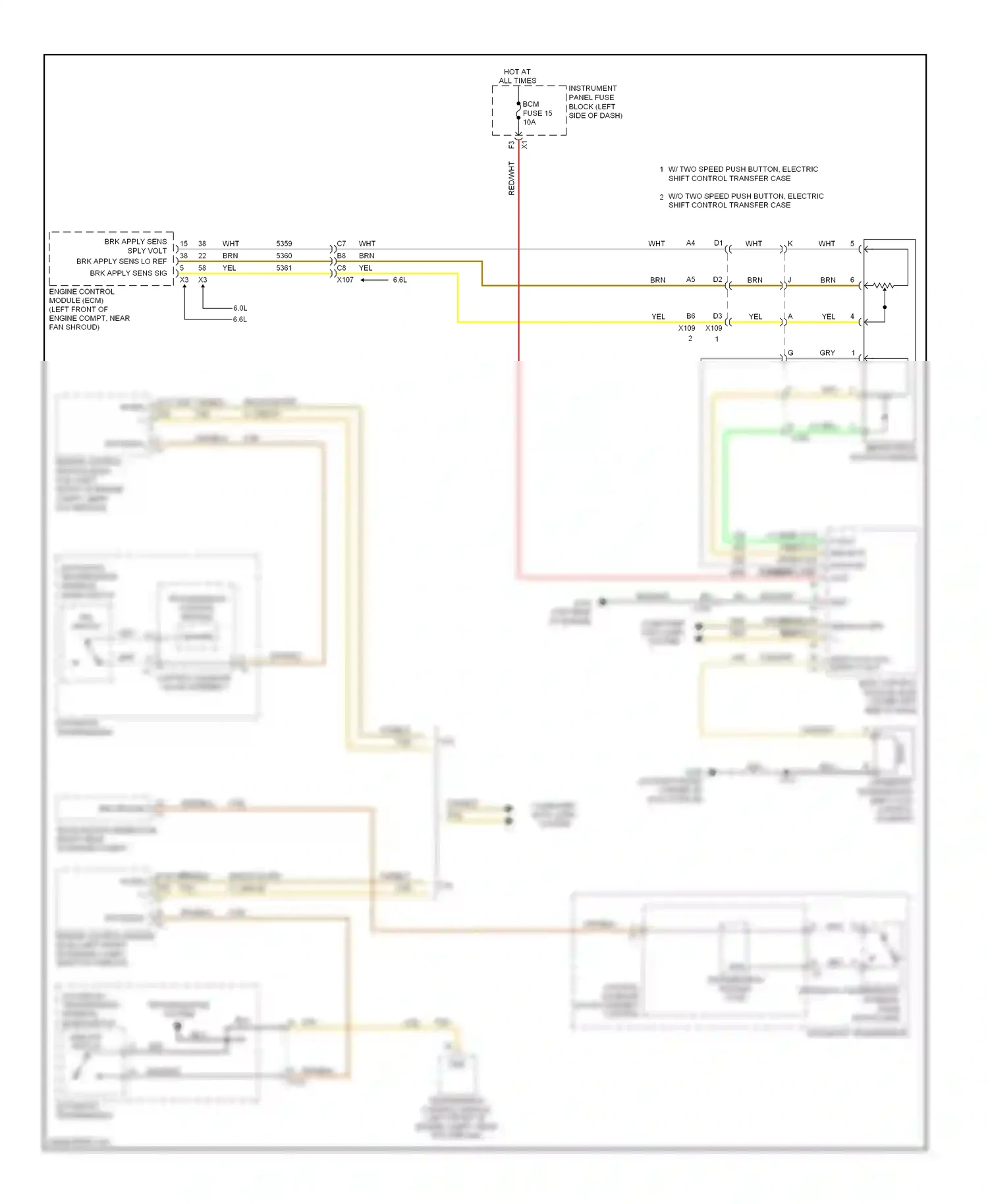 GMC Sierra III (2013-2015) engine control module (ecm) (left front of engine compt, near fan shroud) wiring diagram  (15 of 28)