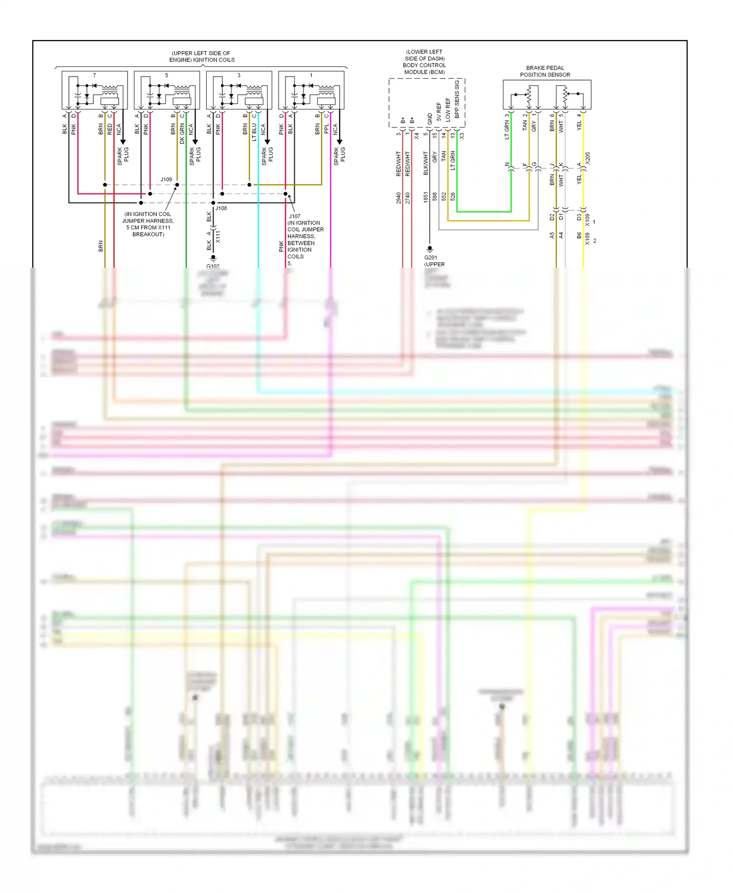 GMC Sierra III (2013-2015) engine control module (ecm) (left front of engine compt, near fan shroud) wiring diagram  (18 of 28)