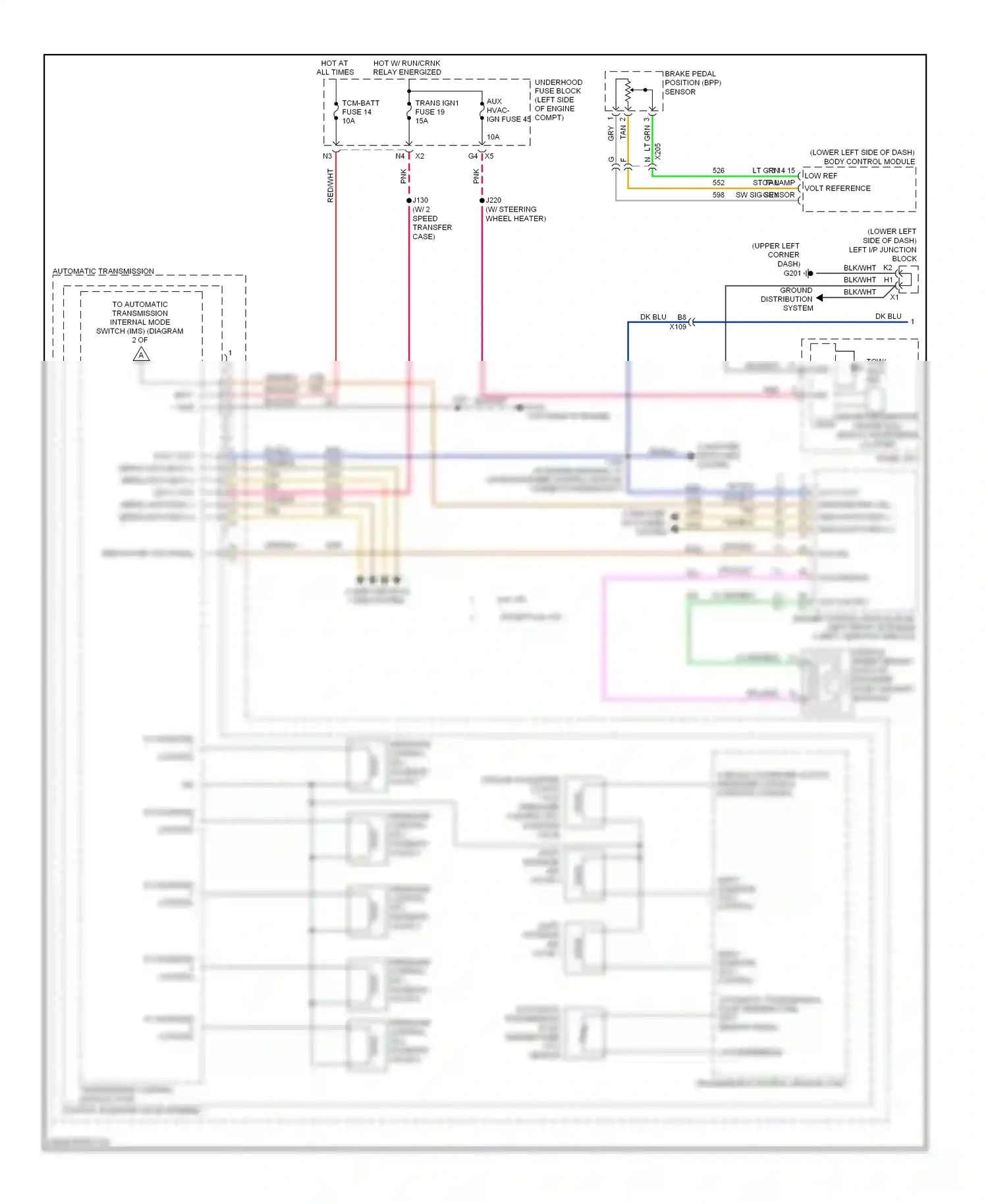 GMC Sierra III (2013-2015) engine control module (ecm) (left front of engine compt, near fan shroud) wiring diagram  (21 of 28)