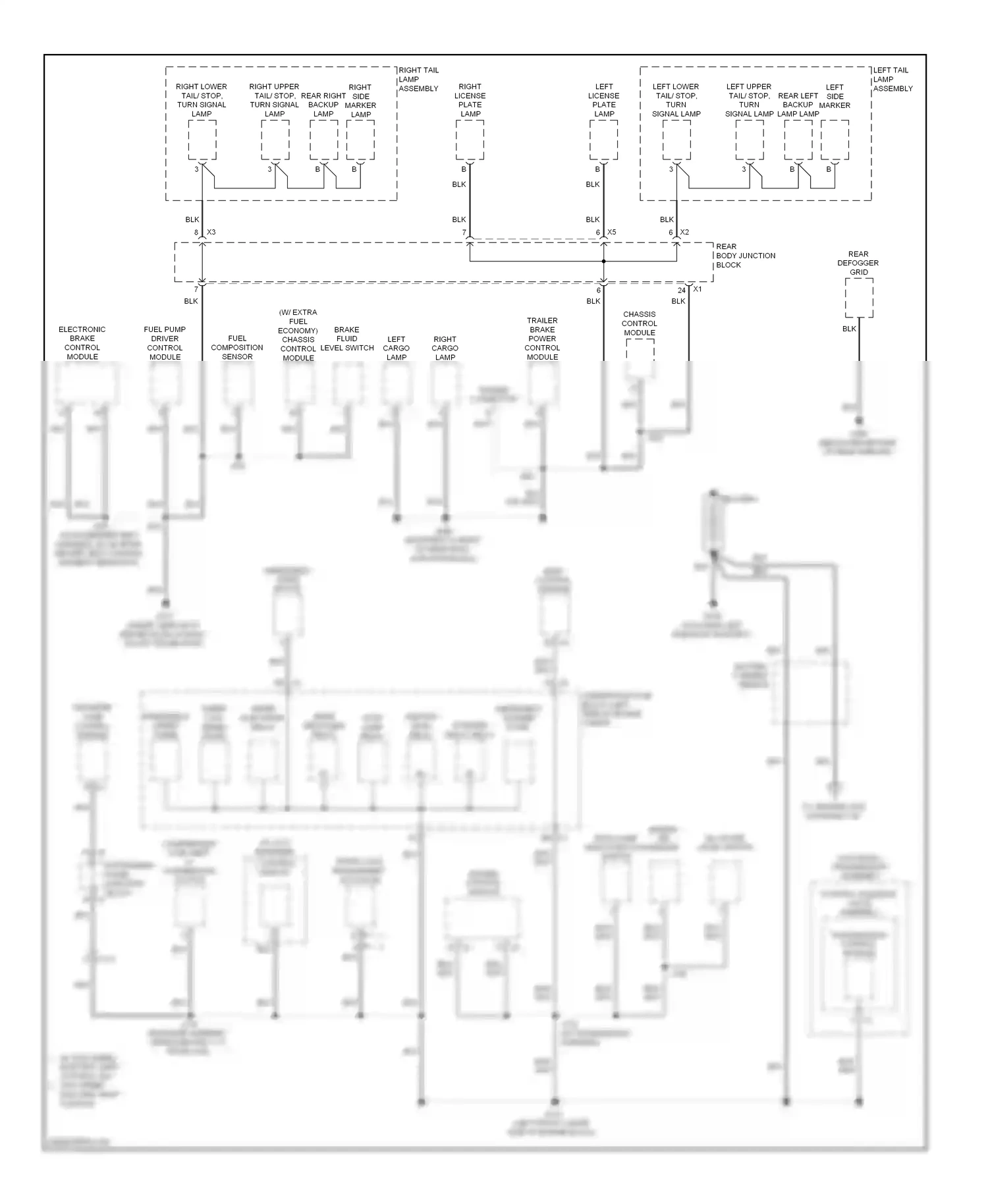GMC Sierra III (2013-2015) engine control module wiring diagram  (3 of 4)