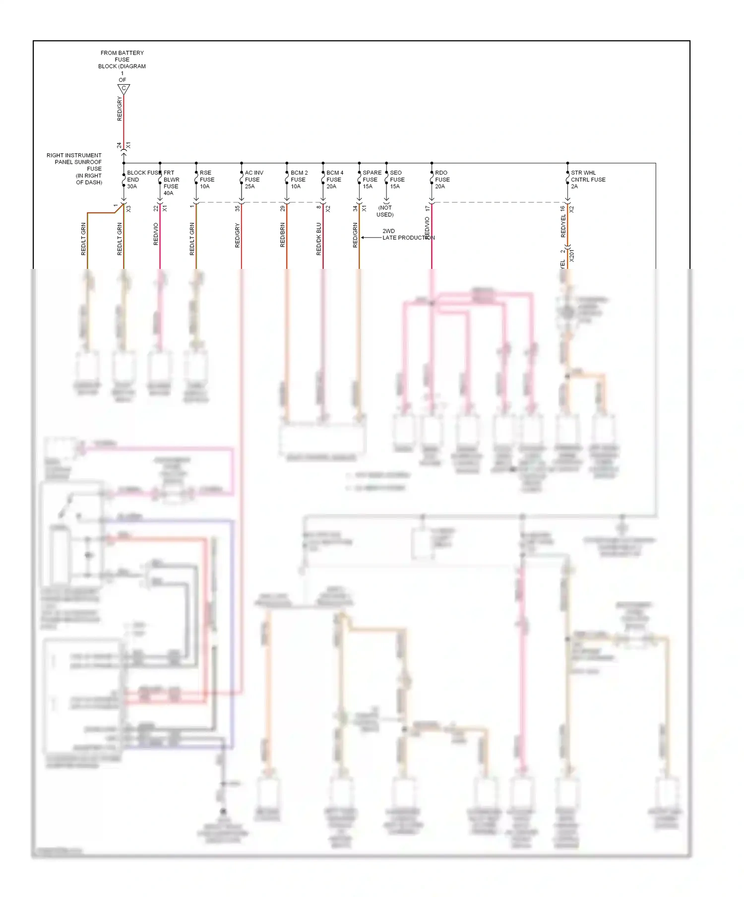 GMC Sierra III (2013-2015) front view camera module wiring diagram  (2 of 2)