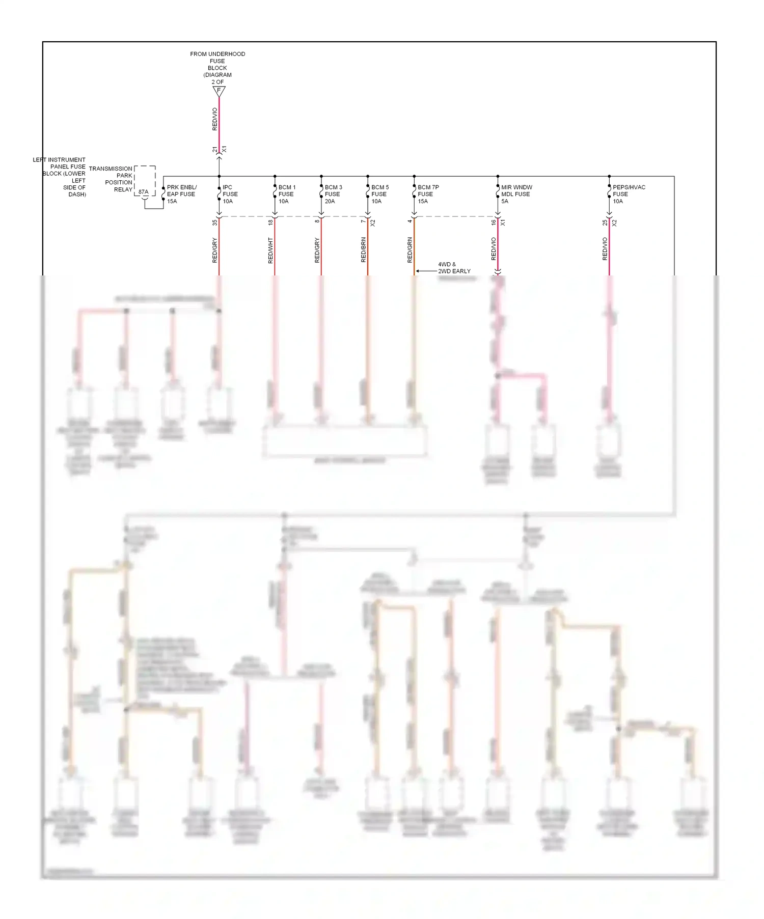 GMC Sierra III (2013-2015) info display module wiring diagram  (4 of 5)