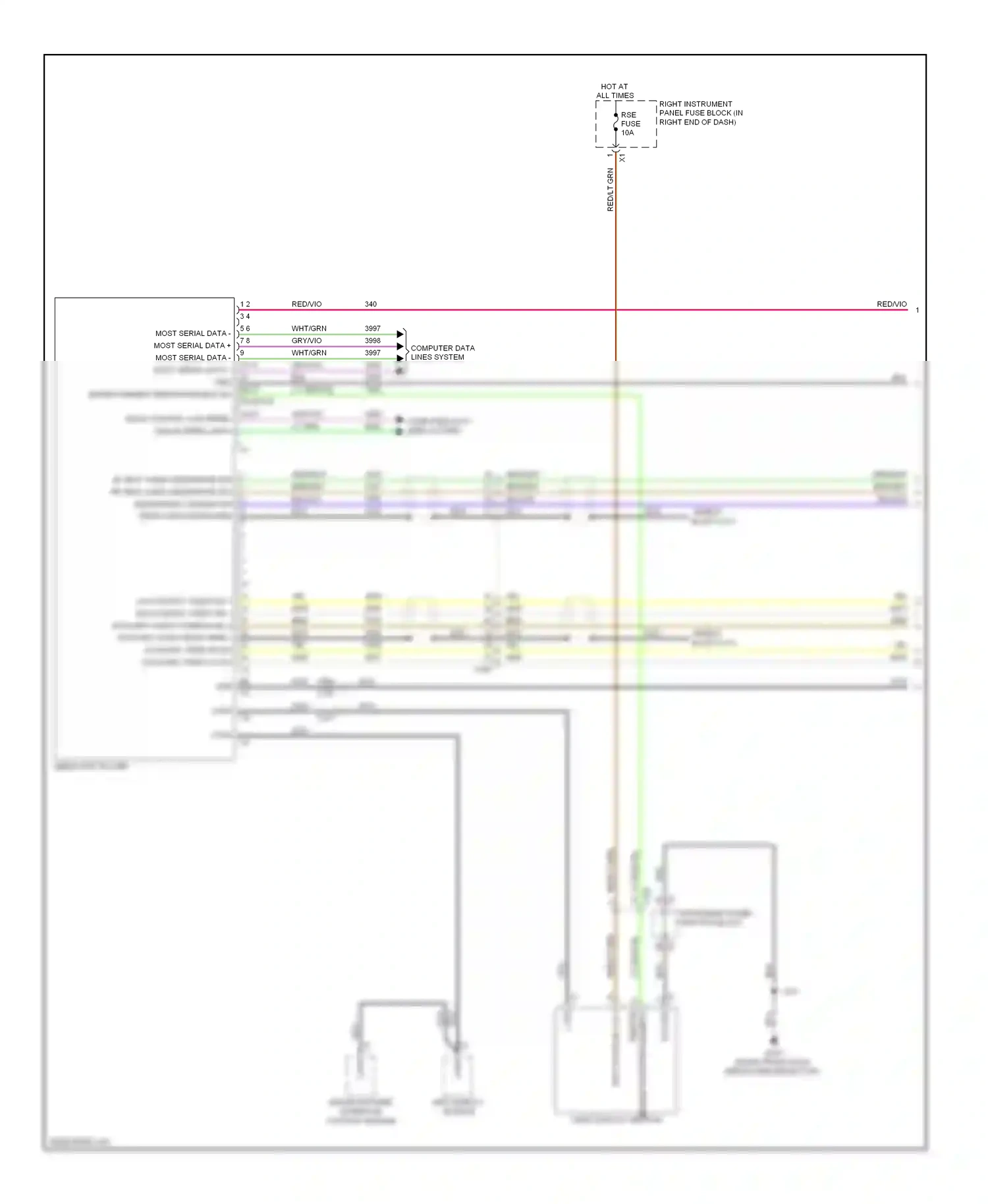 GMC Sierra III (2013-2015) info display module wiring diagram  (5 of 5)