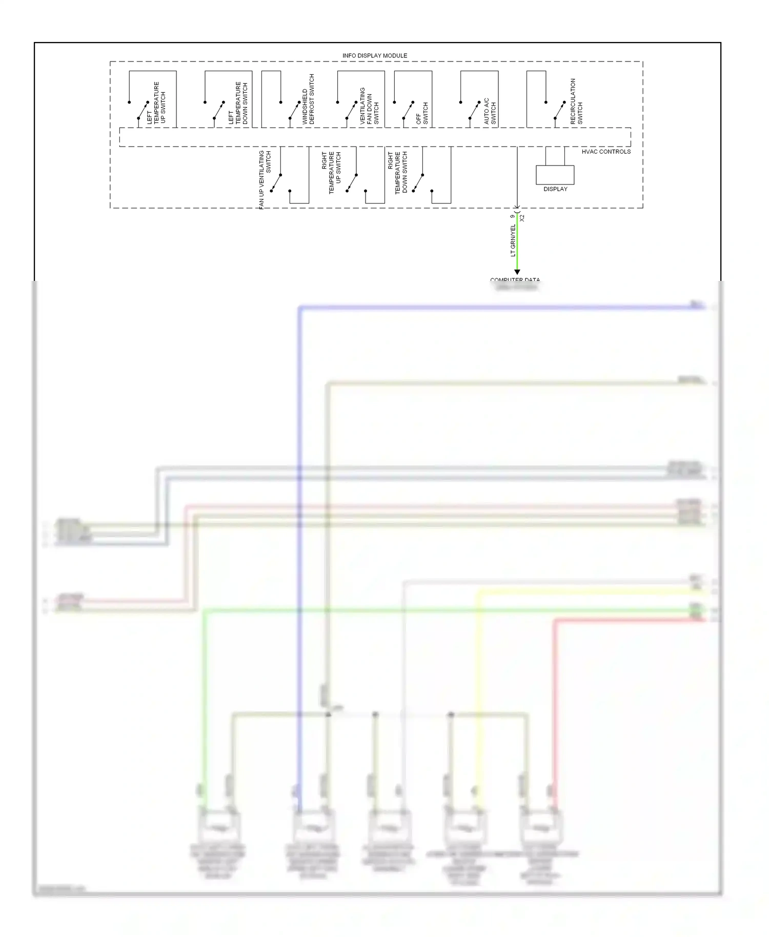 GMC Sierra III (2013-2015) info display module wiring diagram  (1 of 5)