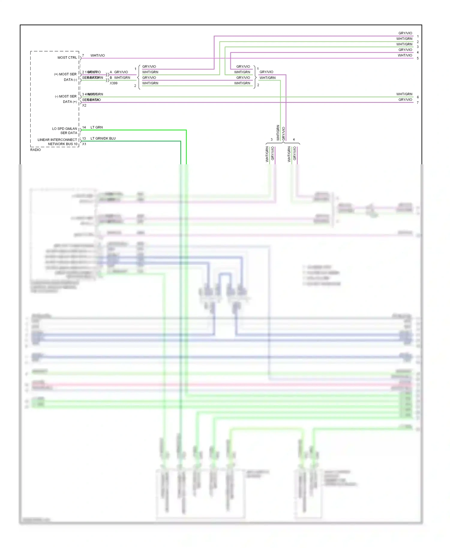 GMC Sierra III (2013-2015) info display module wiring diagram  (2 of 5)