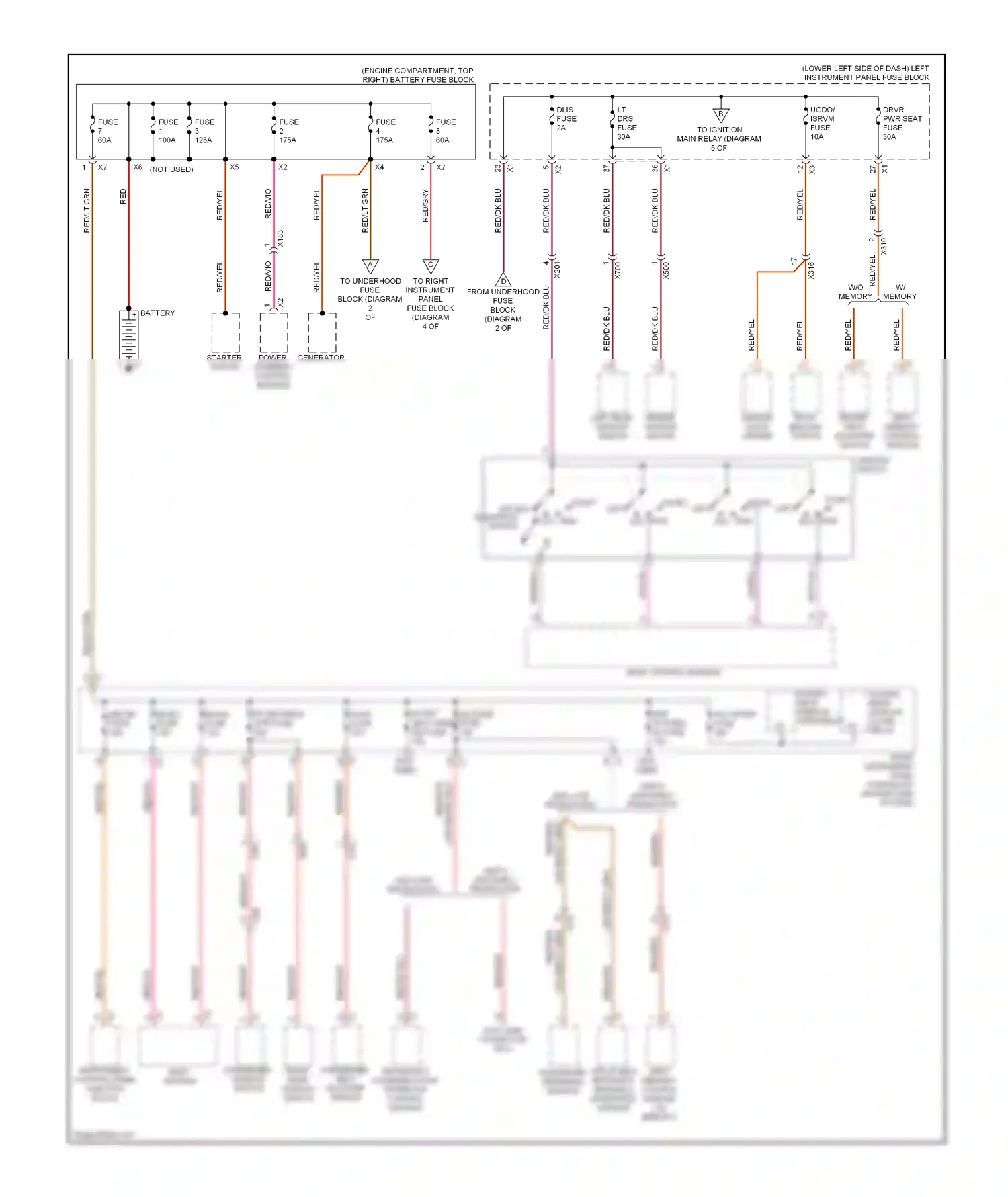 GMC Sierra III (2013-2015) seat memory control module wiring diagram  (1 of 1)