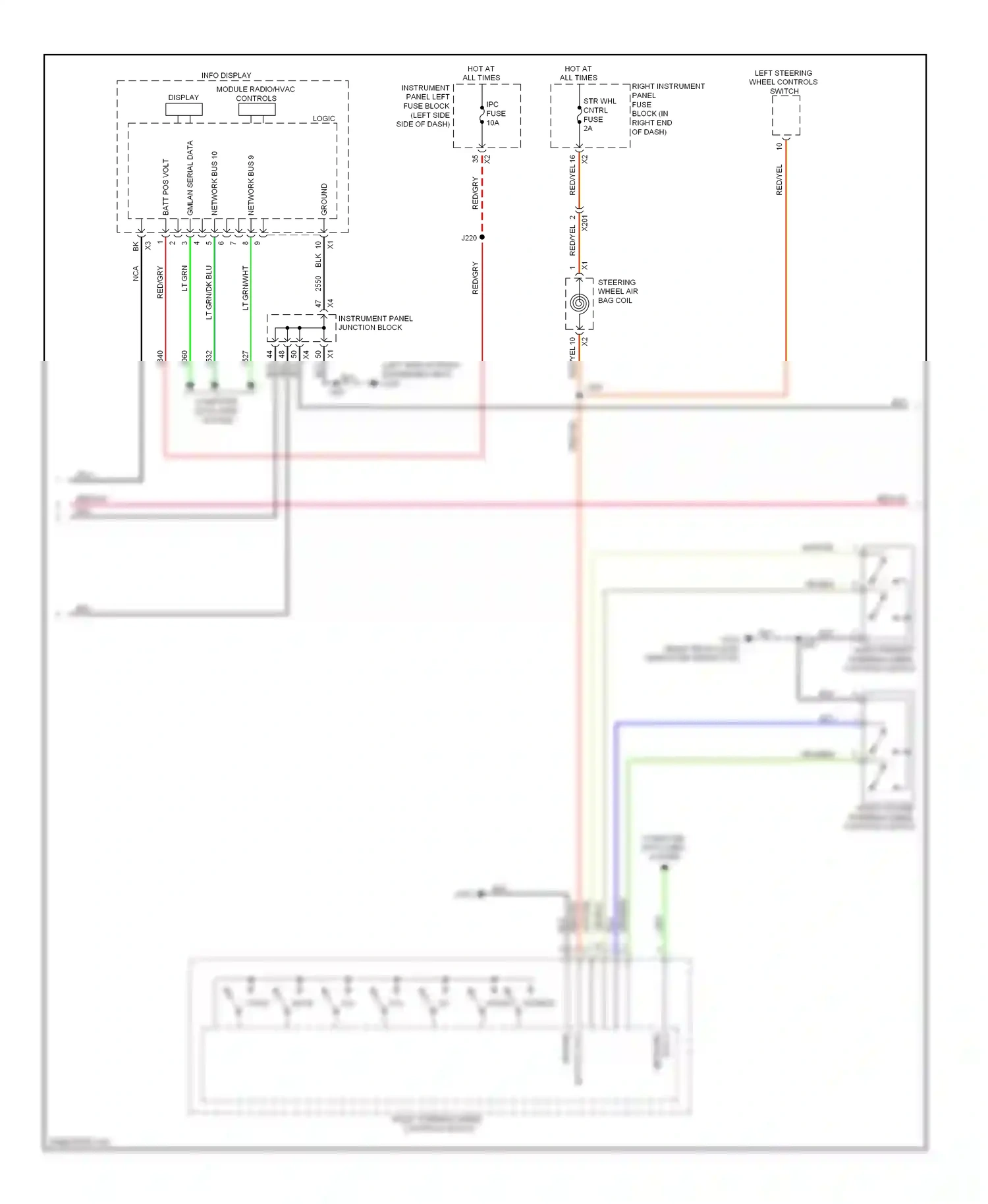 GMC Sierra III (2013-2015) source up down wiring diagram  (1 of 1)