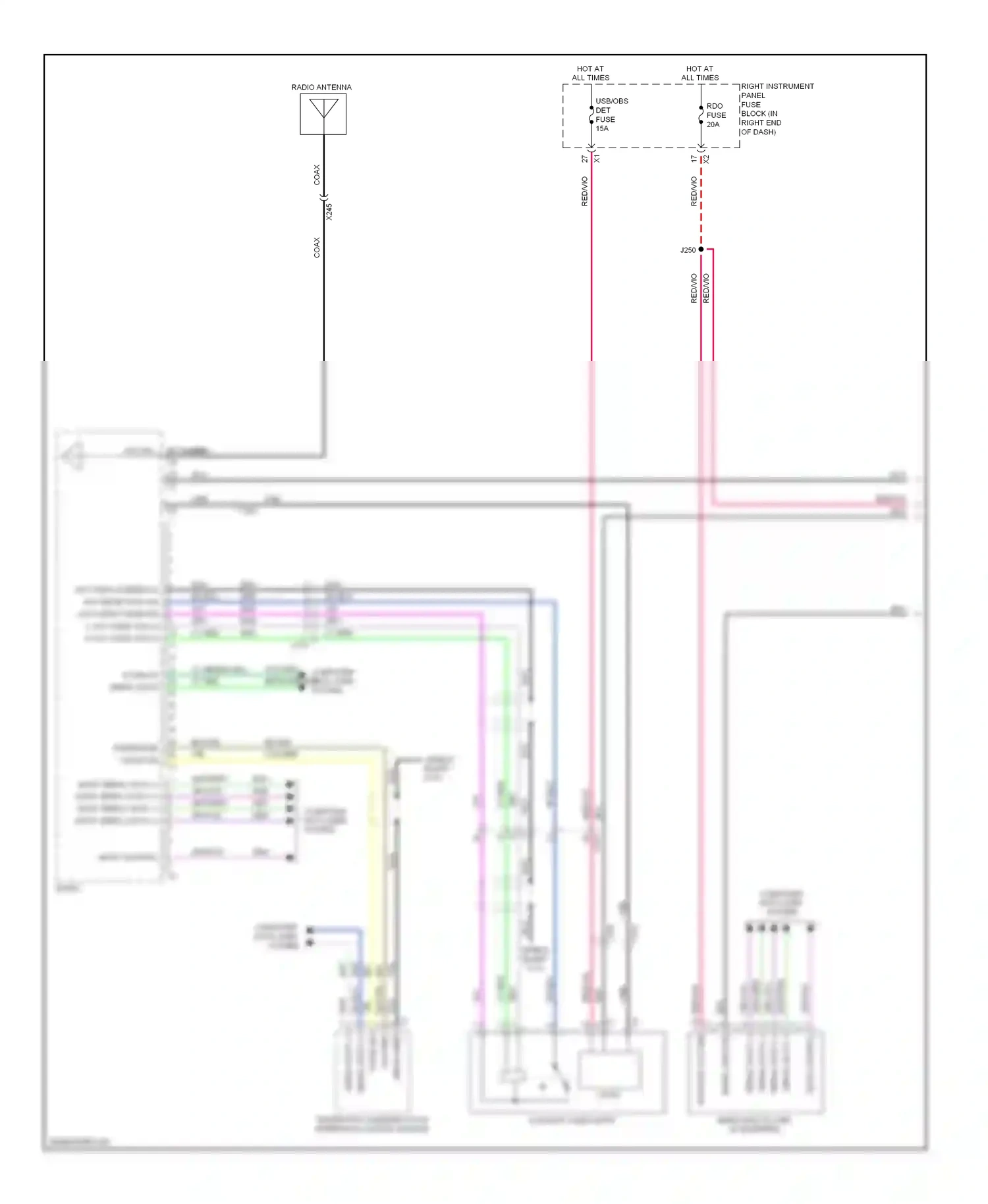 GMC Sierra III (2013-2015) telematics communication interface control module wiring diagram  (5 of 5)