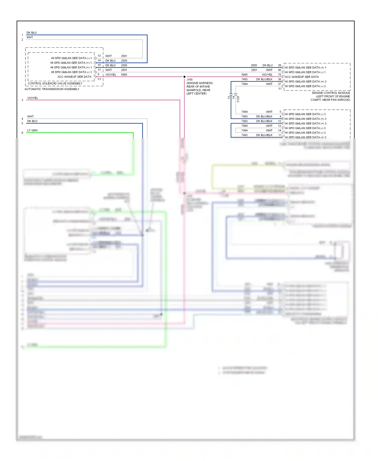 GMC Sierra III (2013-2015) telematics communication interface control module wiring diagram  (1 of 5)