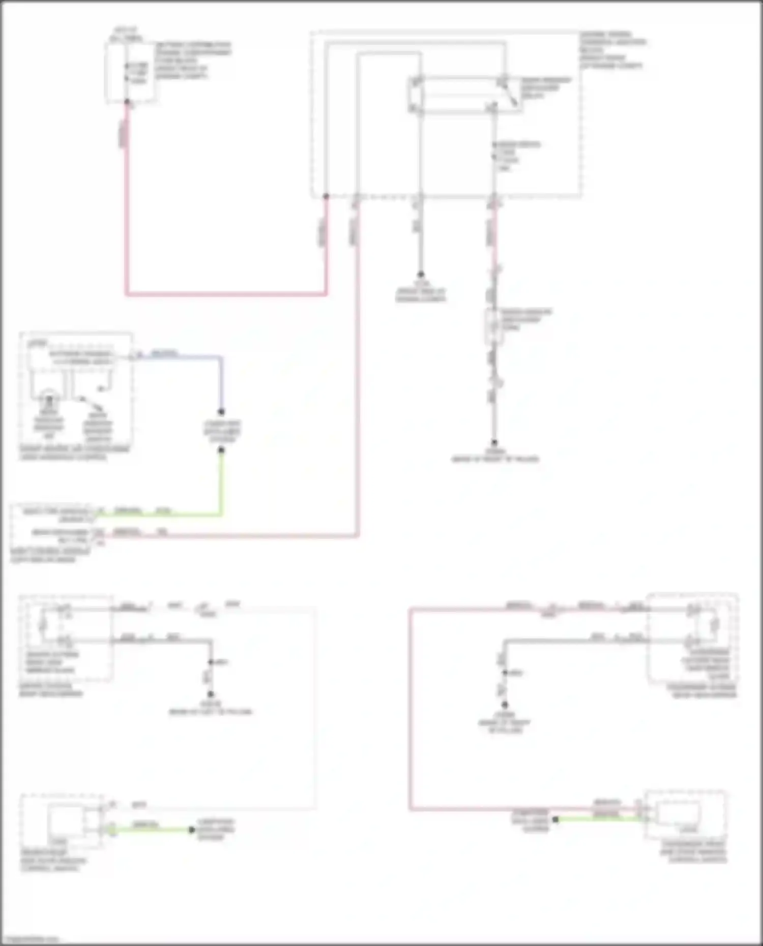 Sierra GMC IV facelift (2022-2024): Defoggers circuit