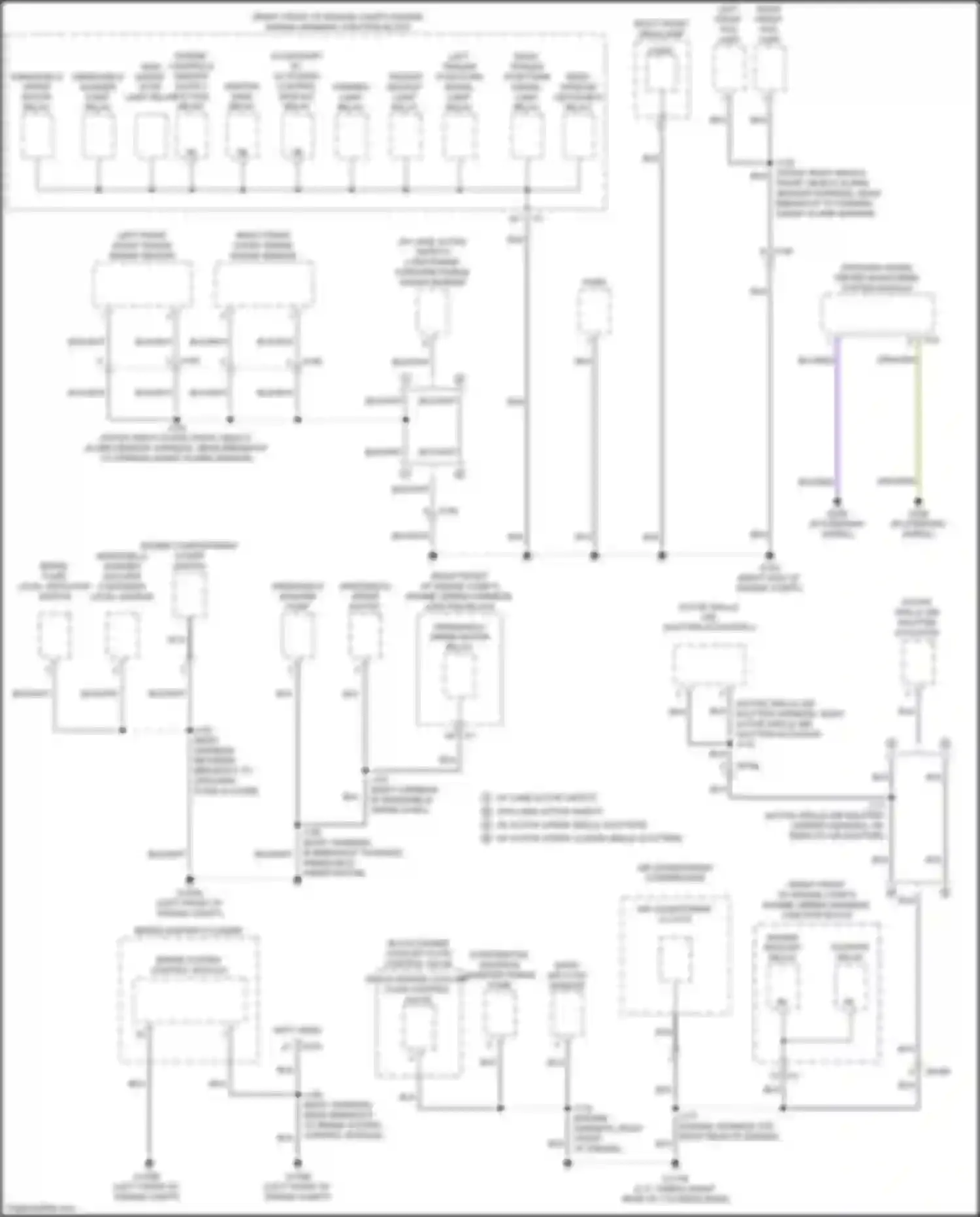 Sierra GMC IV facelift (2022-2024): Ground distribution circuit (1 of 9)