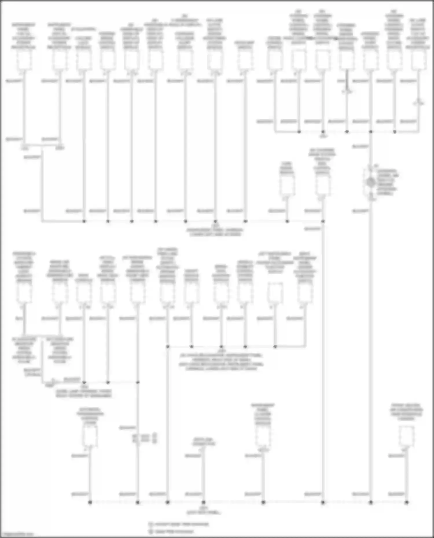 Sierra GMC IV facelift (2022-2024): Ground distribution circuit (3 of 9)