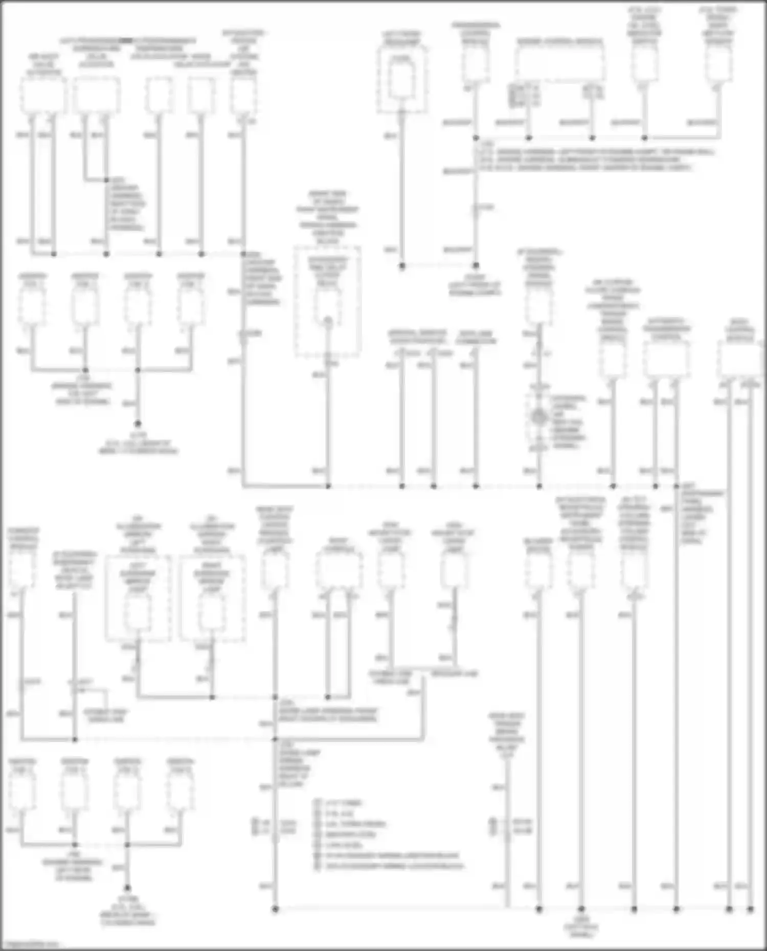 Sierra GMC IV facelift (2022-2024): Ground distribution circuit (4 of 9)
