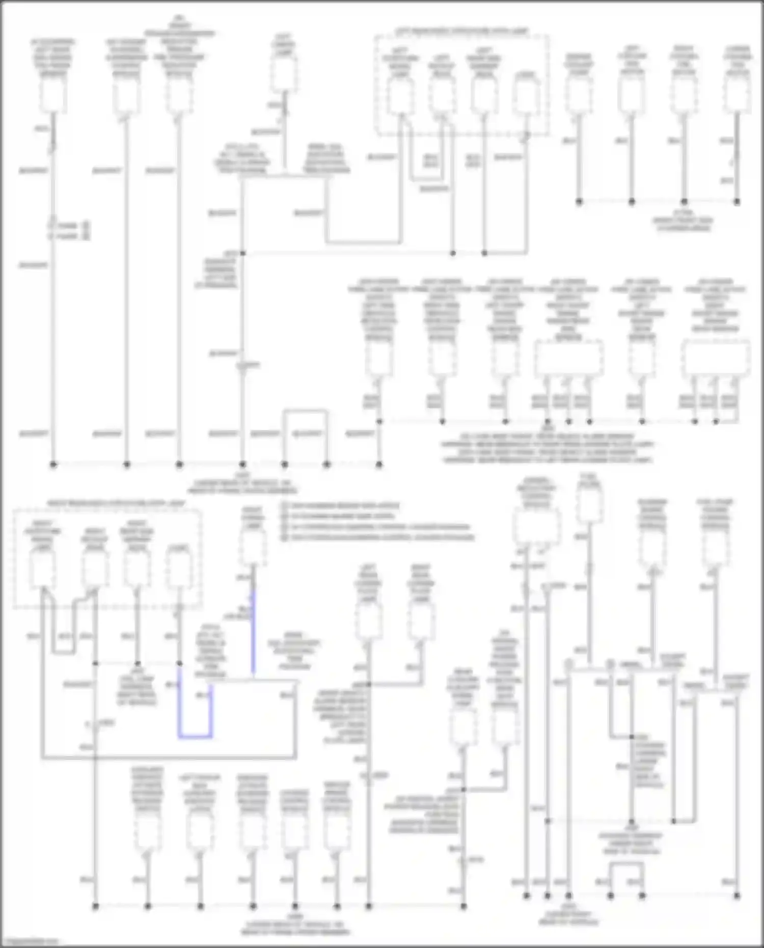 Sierra GMC IV facelift (2022-2024): Ground distribution circuit (6 of 9)