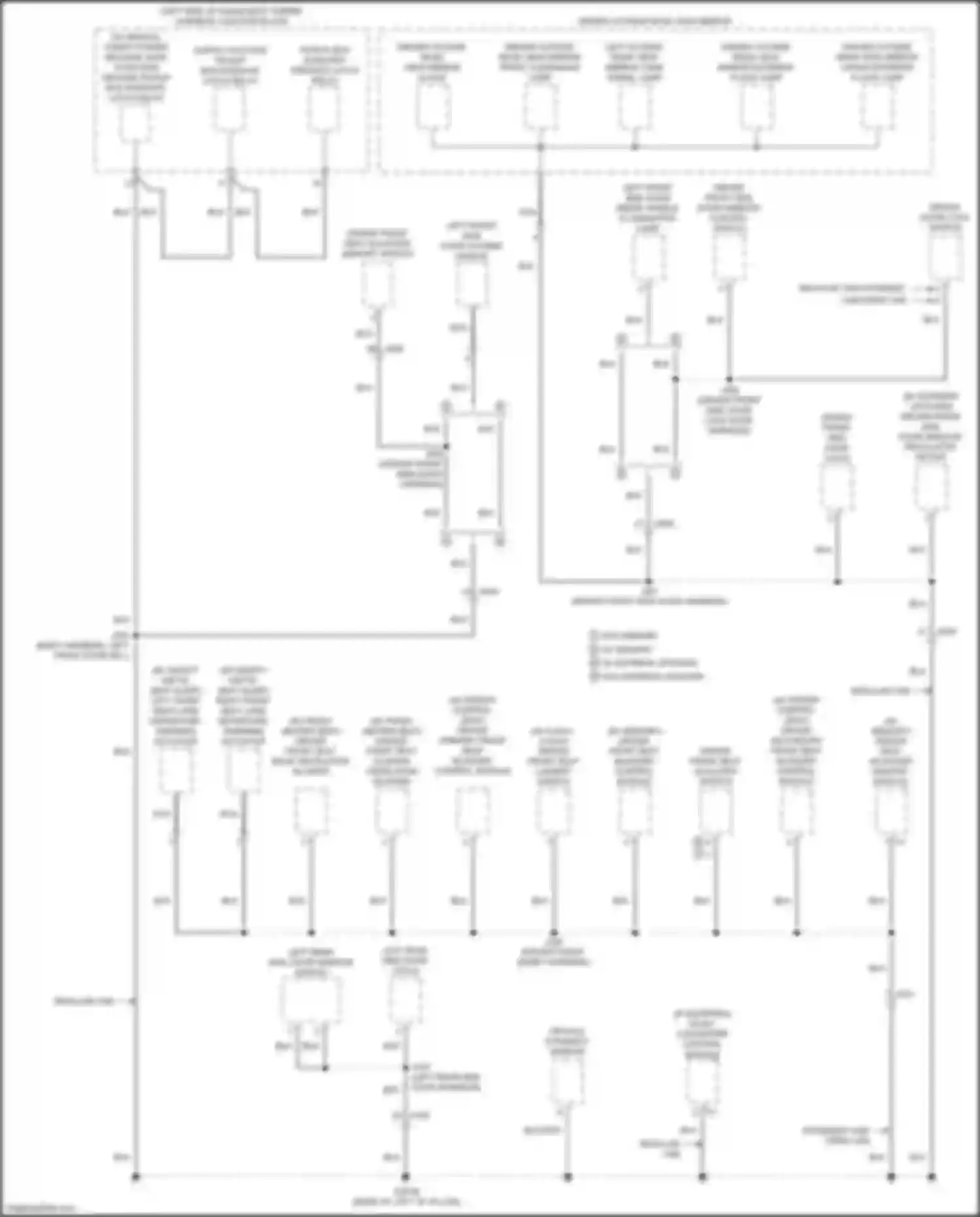 Sierra GMC IV facelift (2022-2024): Ground distribution circuit (7 of 9)