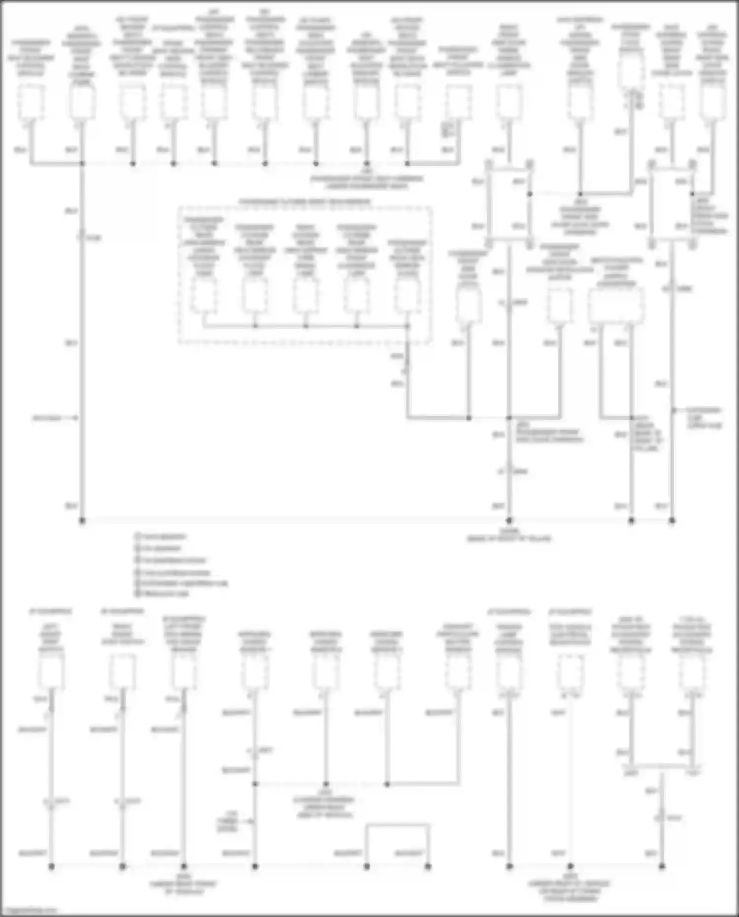 Sierra GMC IV facelift (2022-2024): Ground distribution circuit (8 of 9)