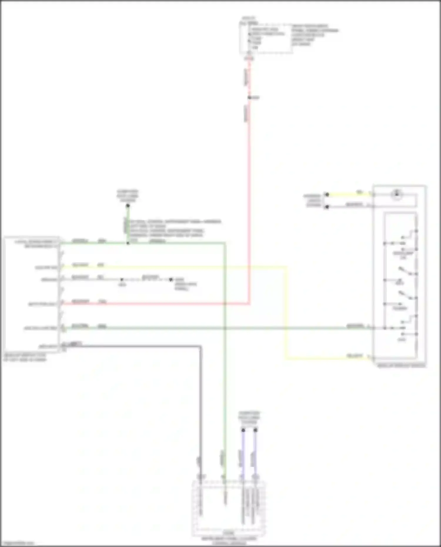 Sierra GMC IV facelift (2022-2024): Head-up display circuit