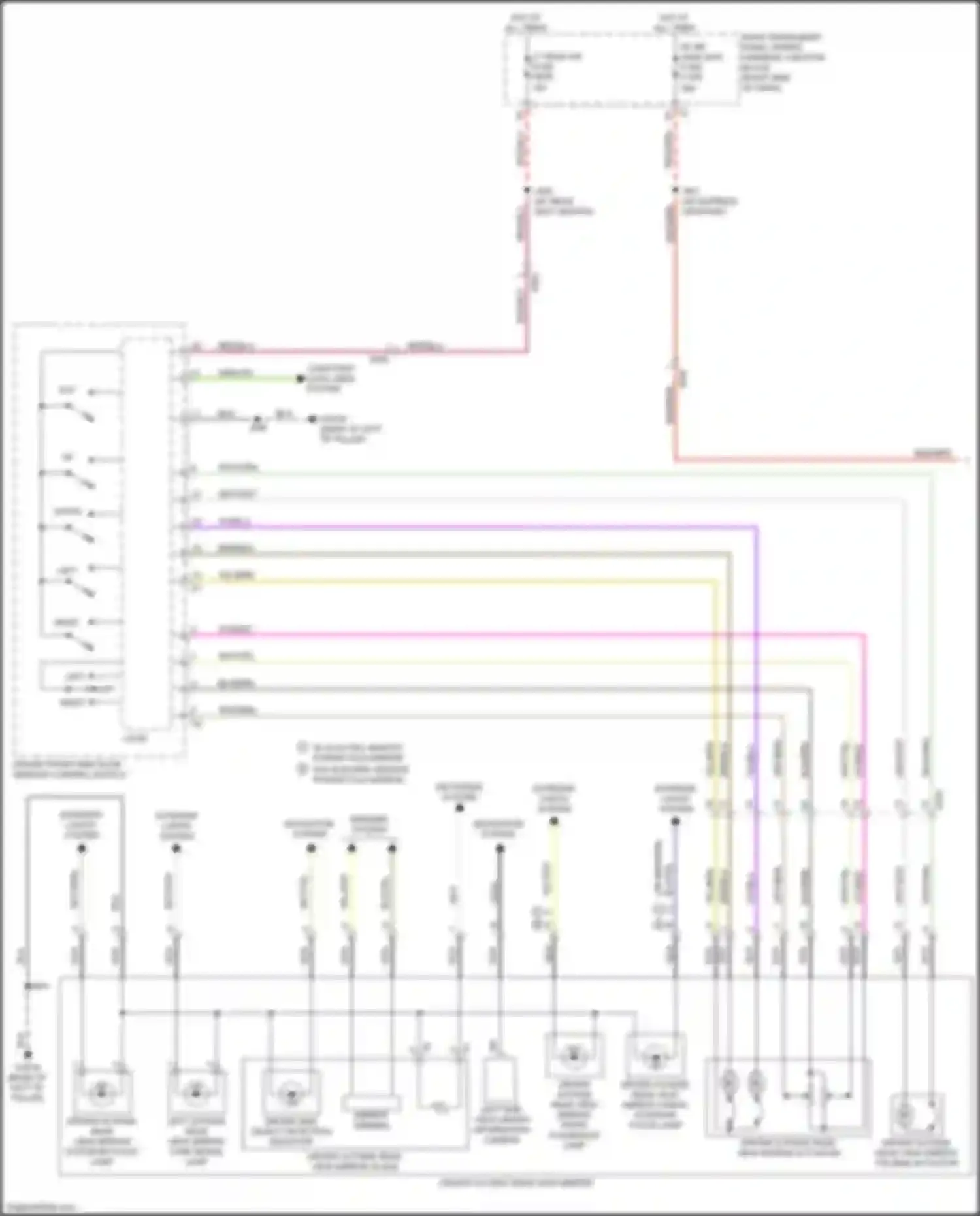 Sierra GMC IV facelift (2022-2024): Memory mirrors circuit (1 of 2)