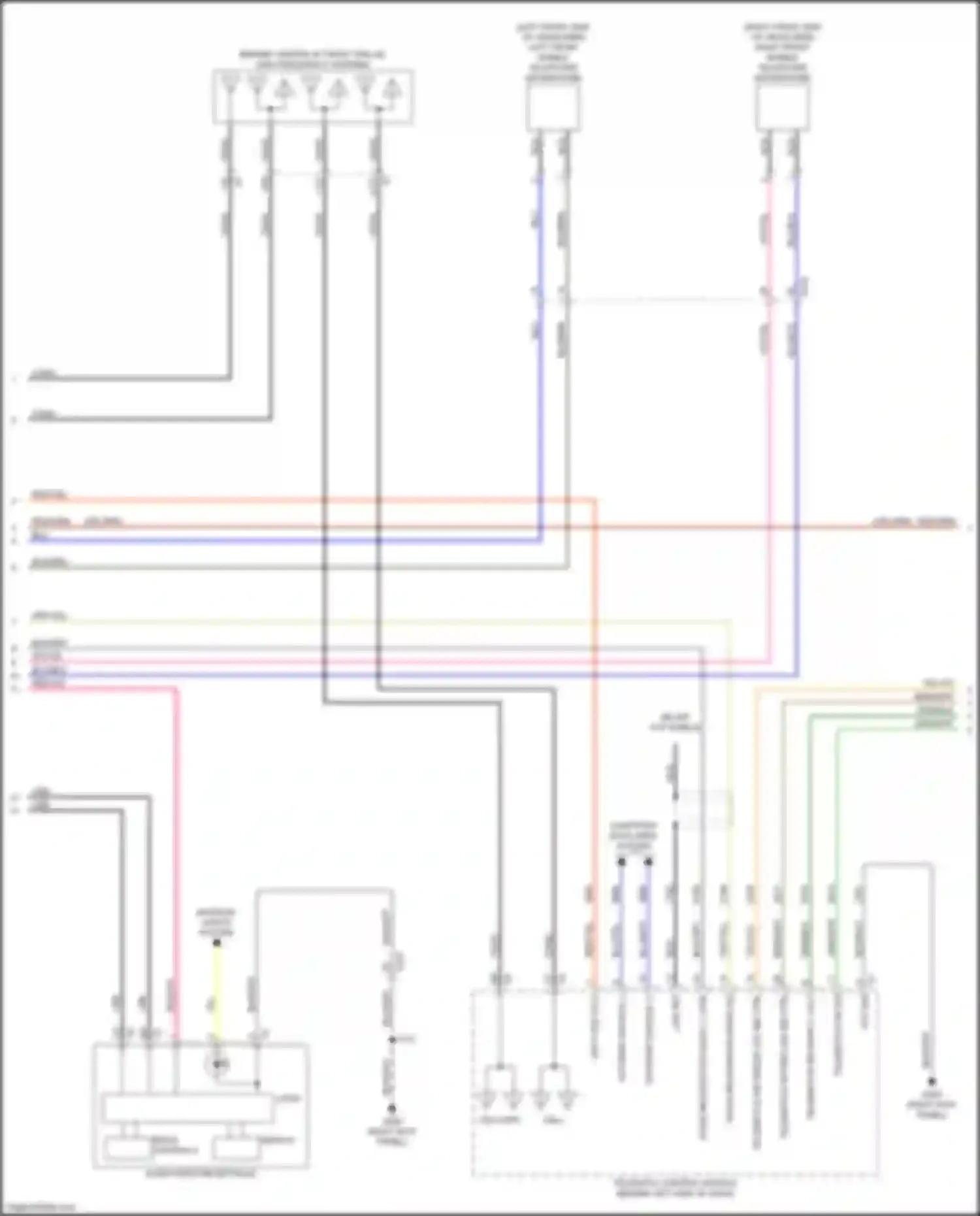 Sierra GMC IV facelift (2022-2024): Navigation circuit, mid/high level w/ branded amplifier (2 of 5)