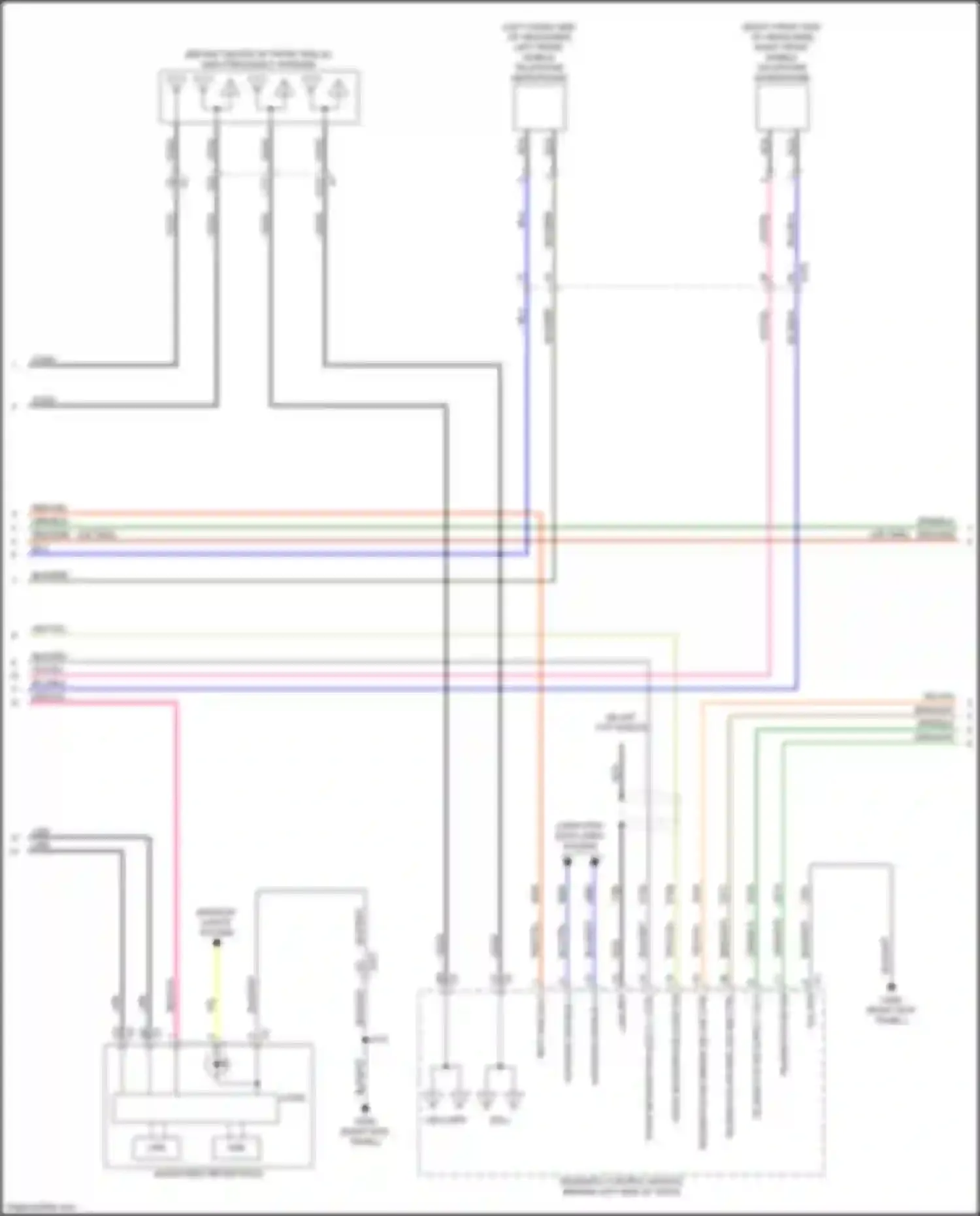 Sierra GMC IV facelift (2022-2024): Navigation circuit, mid/high level w/o amplifier (2 of 4)