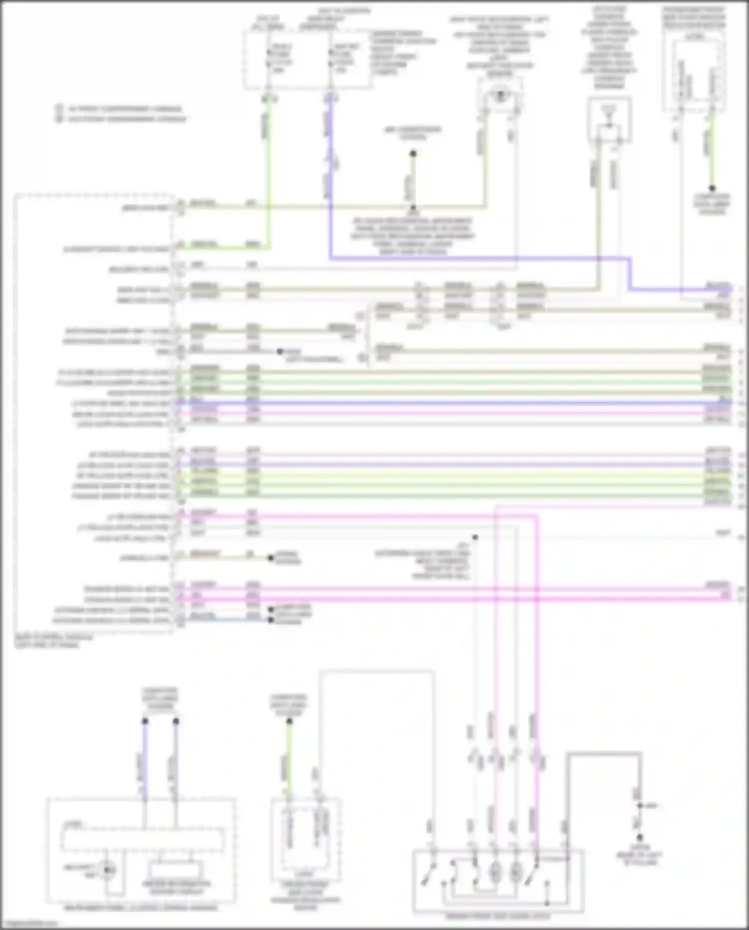 Sierra GMC IV facelift (2022-2024): Power door locks circuit (1 of 4)