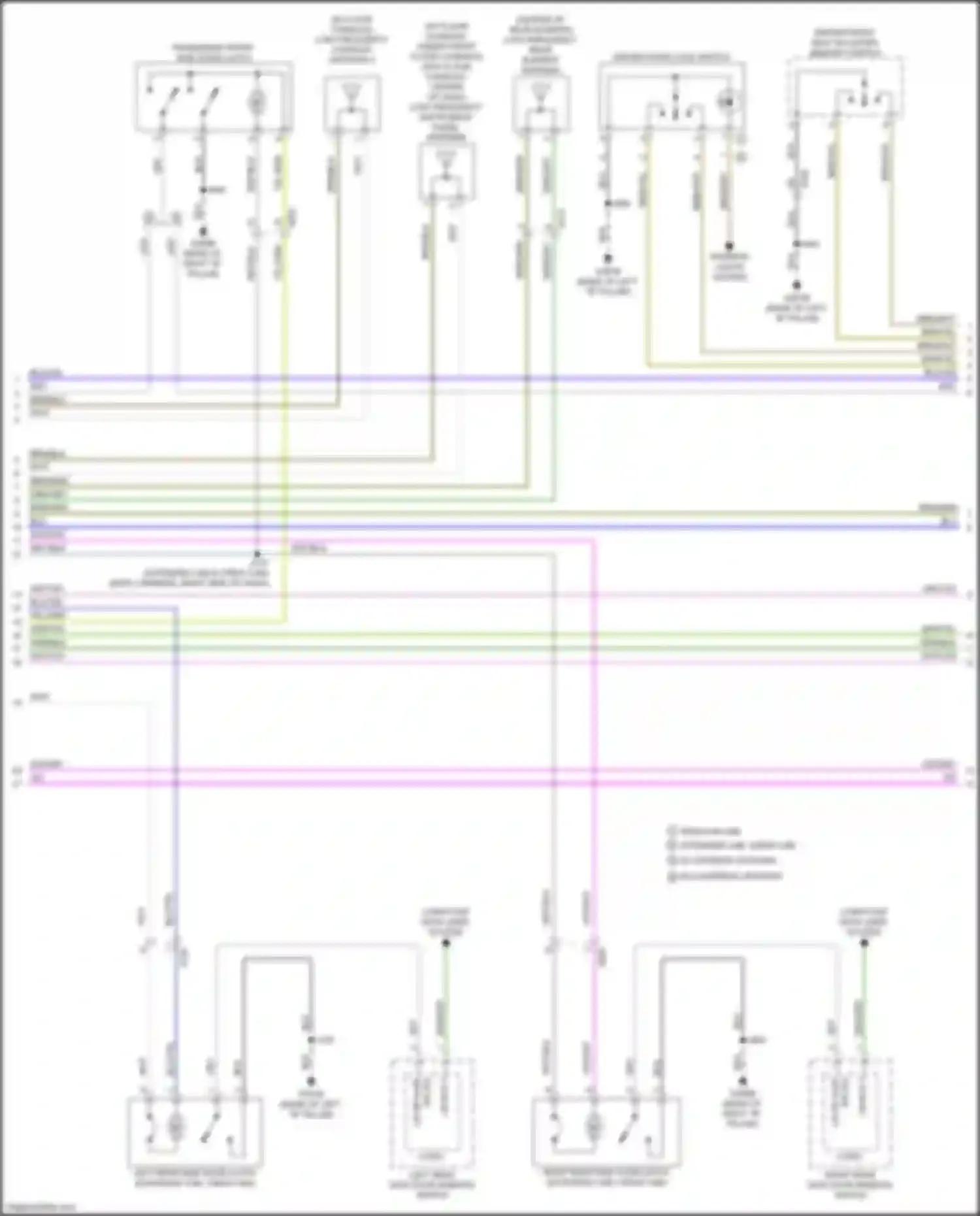Sierra GMC IV facelift (2022-2024): Power door locks circuit (2 of 4)