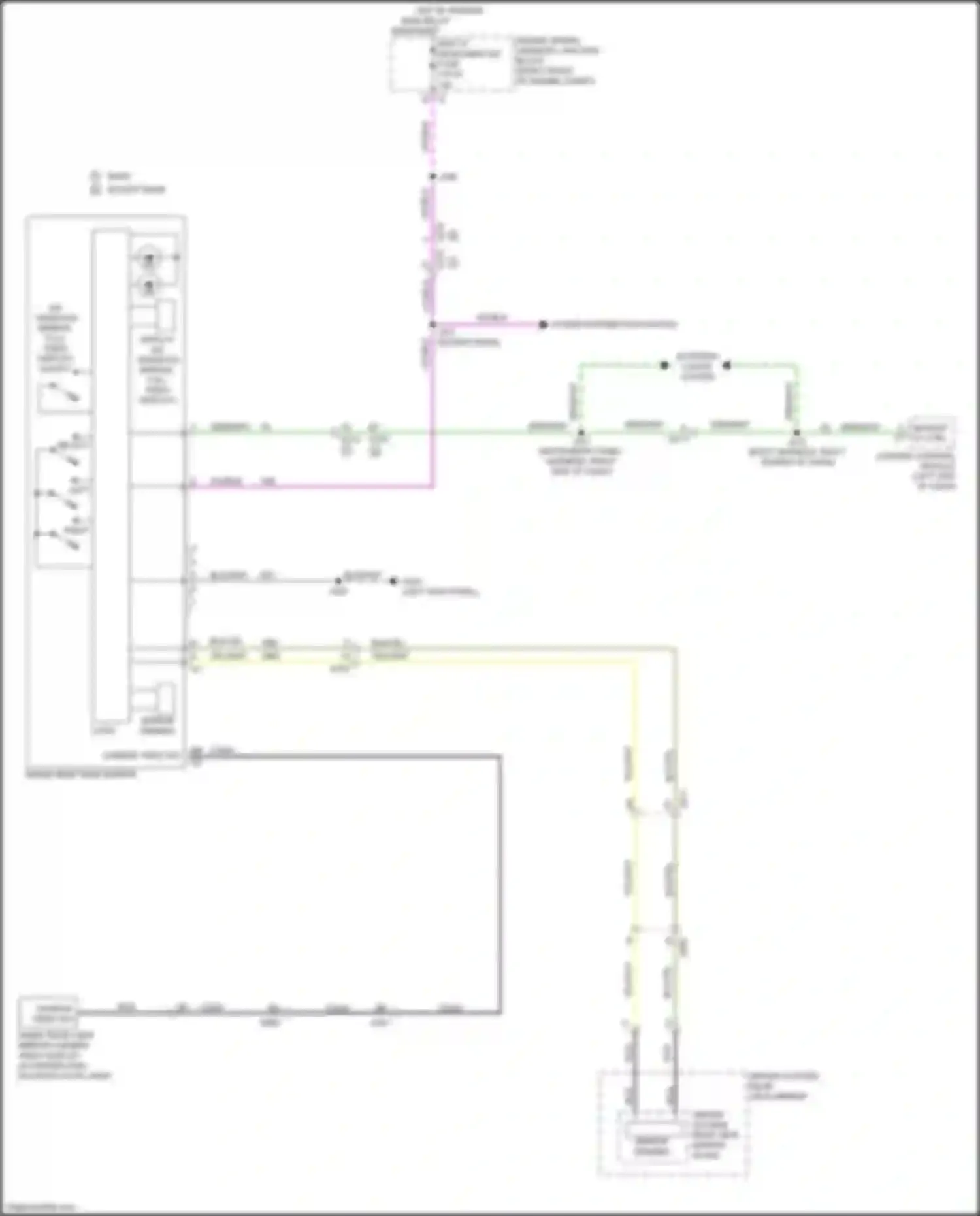 Sierra GMC IV facelift (2022-2024): Electrochromic mirror circuit