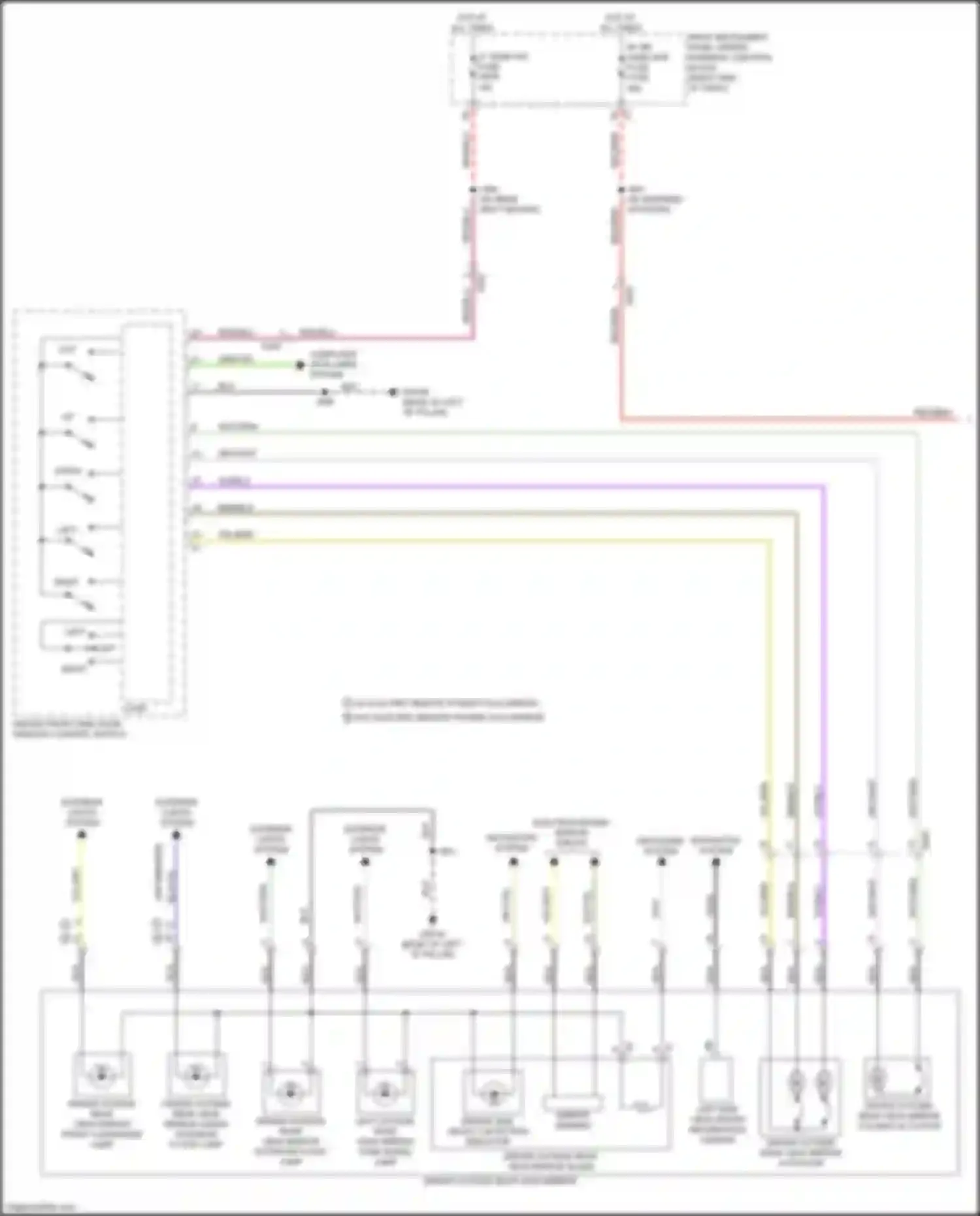 Sierra GMC IV facelift (2022-2024): Power mirrors circuit (1 of 2)