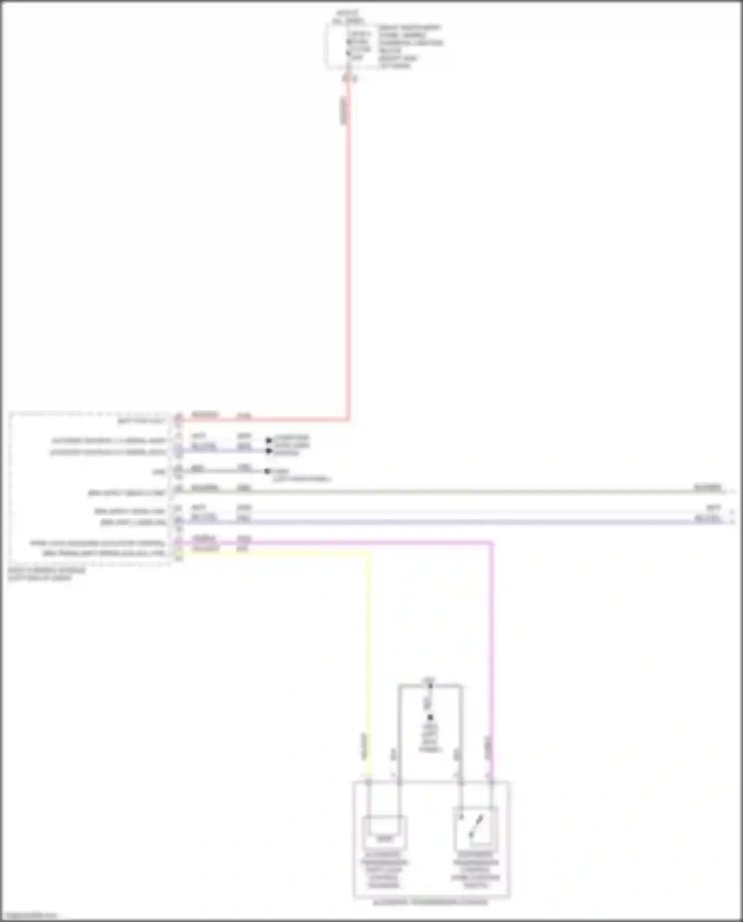Sierra GMC IV facelift (2022-2024): Shift interlock circuit (1 of 2)