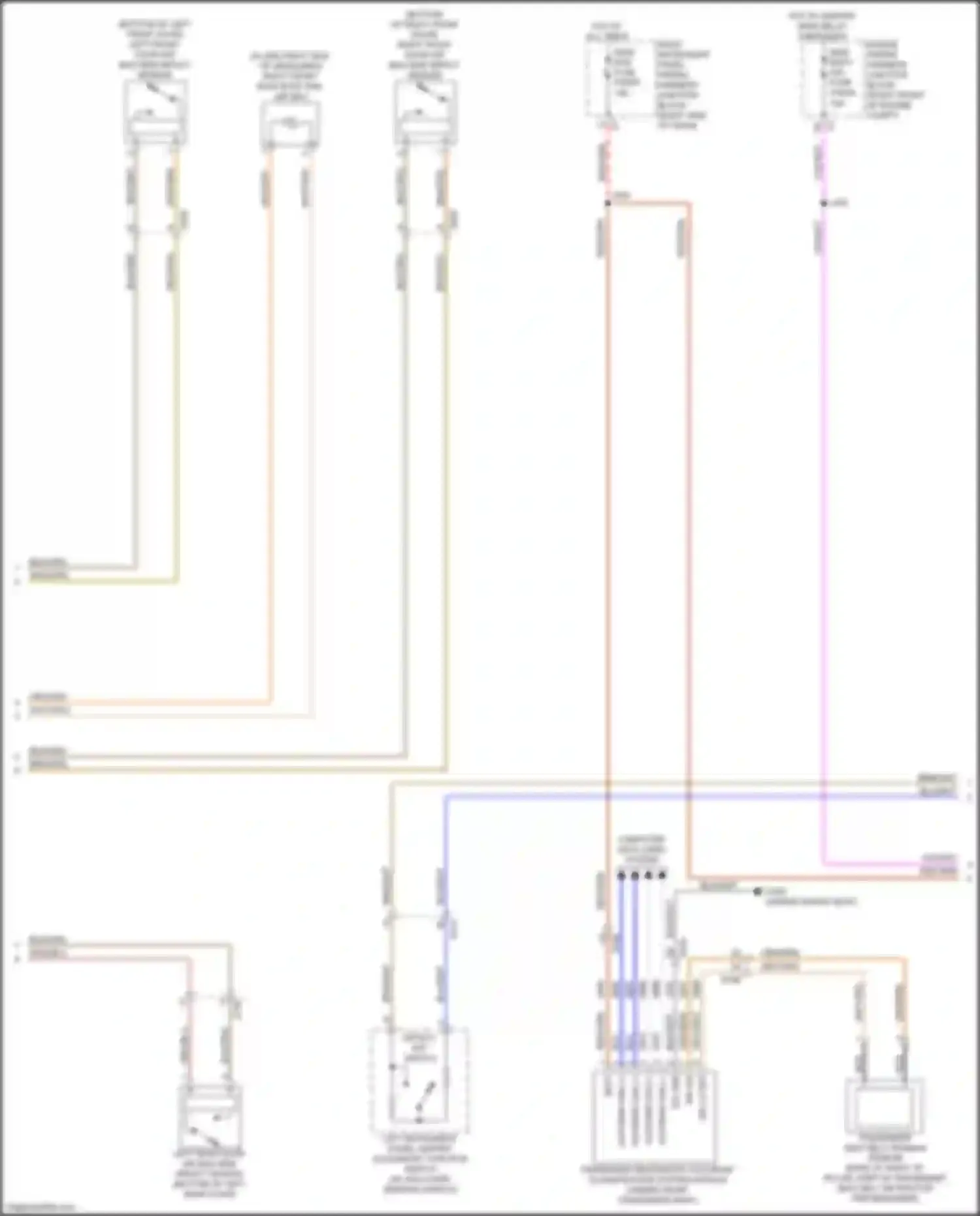 Sierra GMC IV facelift (2022-2024): Supplemental restraints circuit (2 of 3)