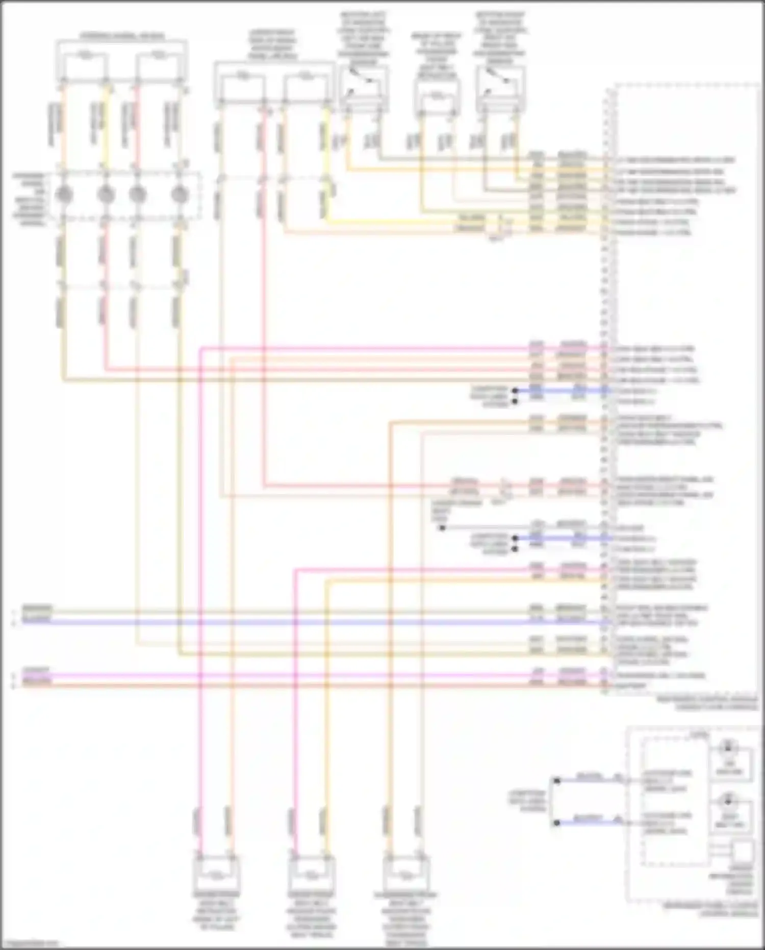 Sierra GMC IV facelift (2022-2024): Supplemental restraints circuit (3 of 3)