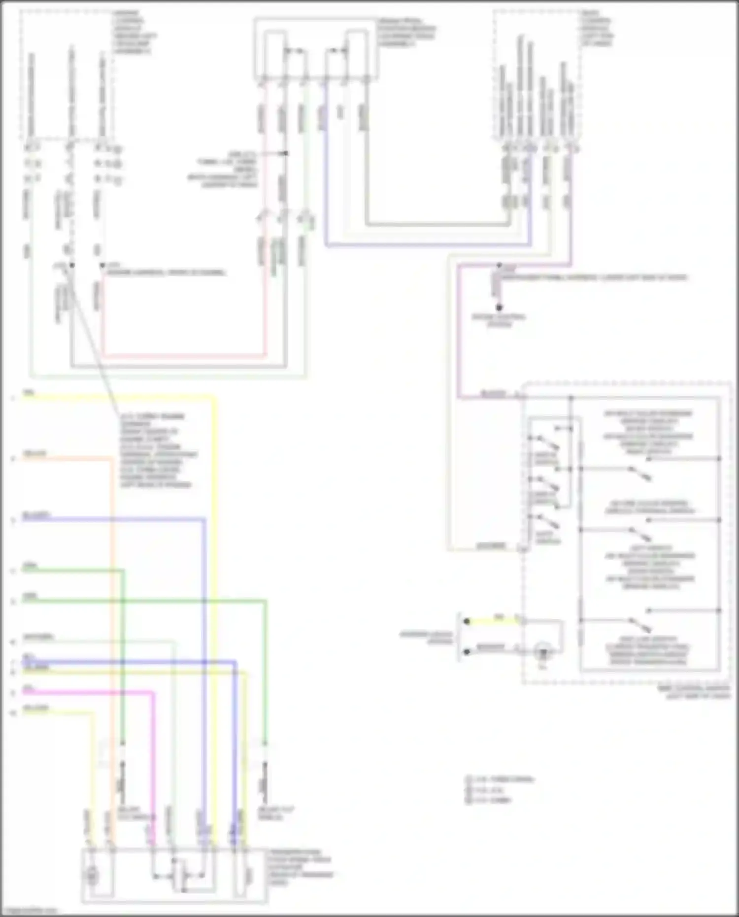 Sierra GMC IV facelift (2022-2024): Transfer case circuit (2 of 2)