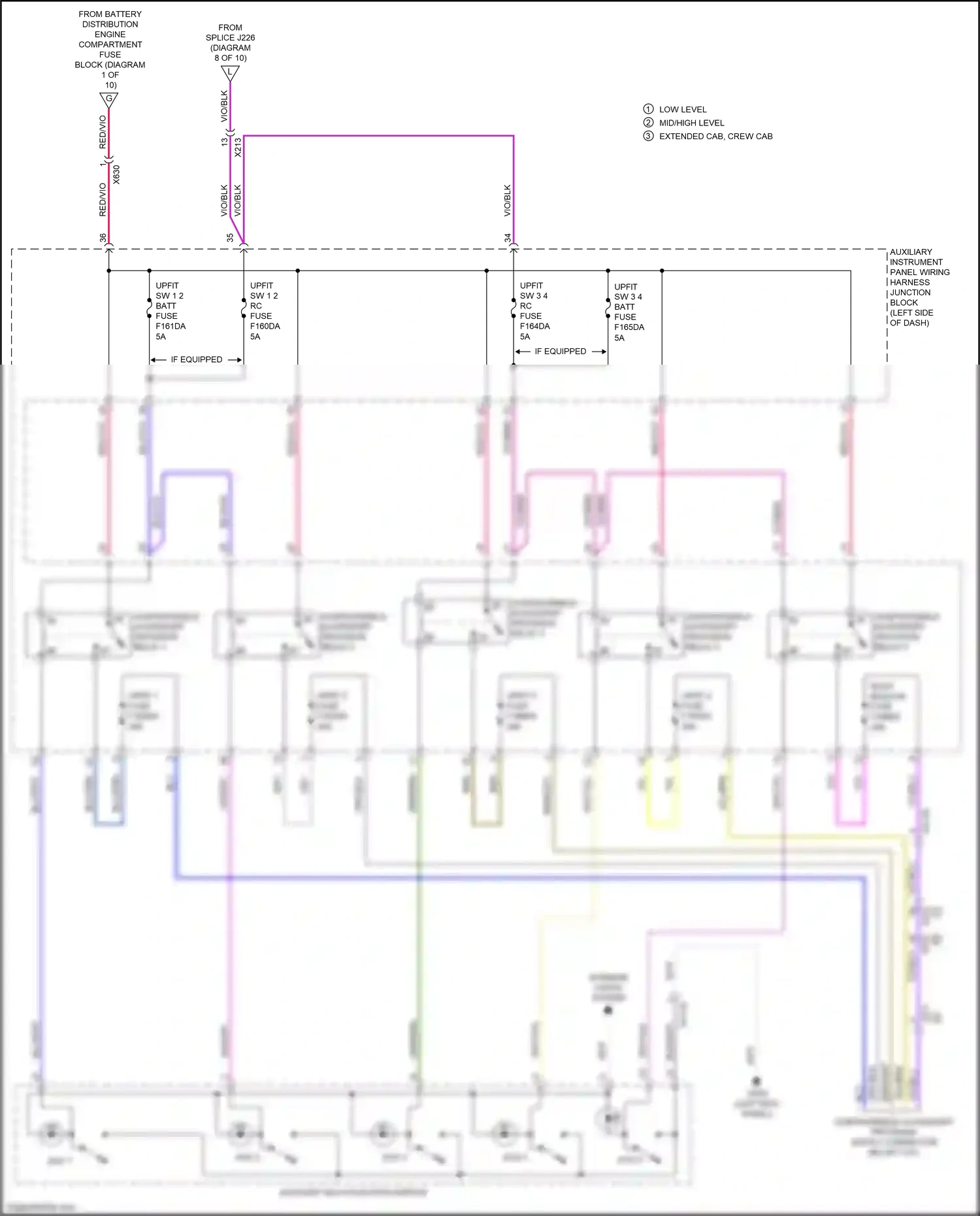 GMC Sierra IV facelift (2022-2024) auxiliary multi-function switch wiring diagram  (1 of 1)