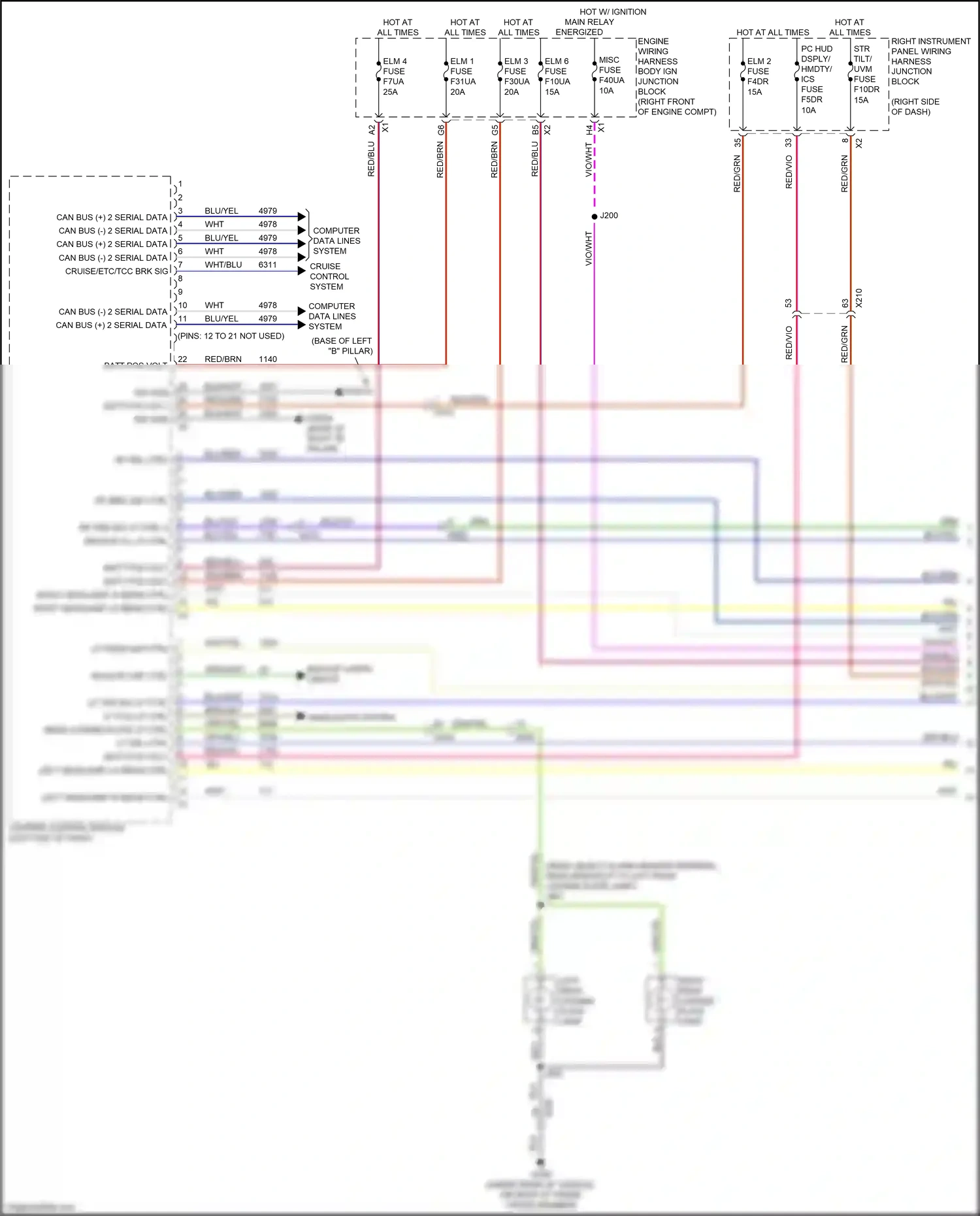 GMC Sierra IV facelift (2022-2024) computer data lines system wiring diagram  (123 of 165)