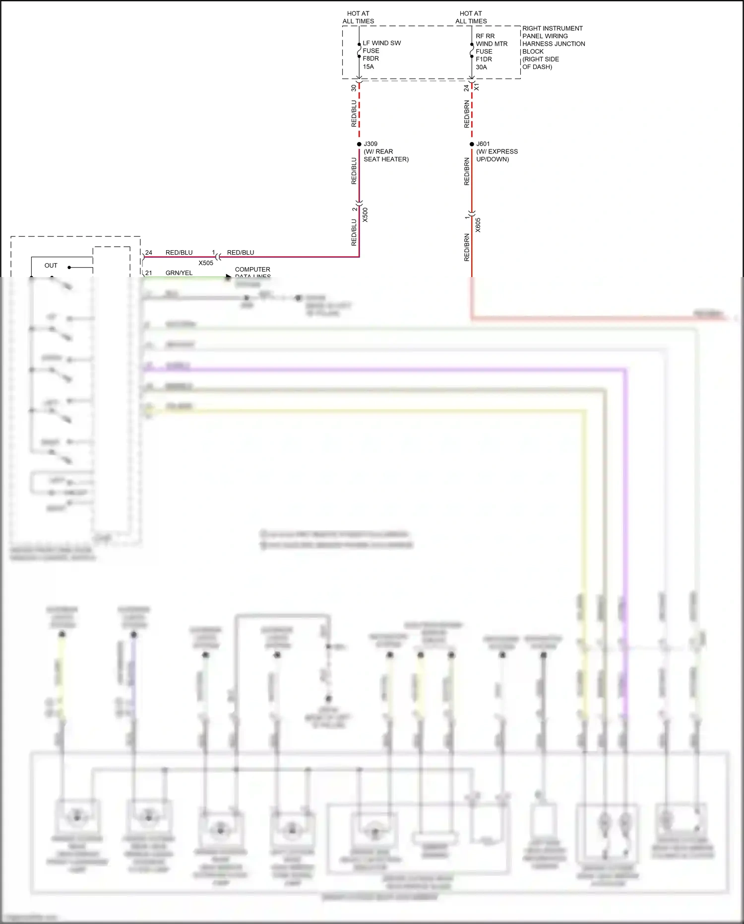 GMC Sierra IV facelift (2022-2024) computer data lines system wiring diagram  (95 of 165)