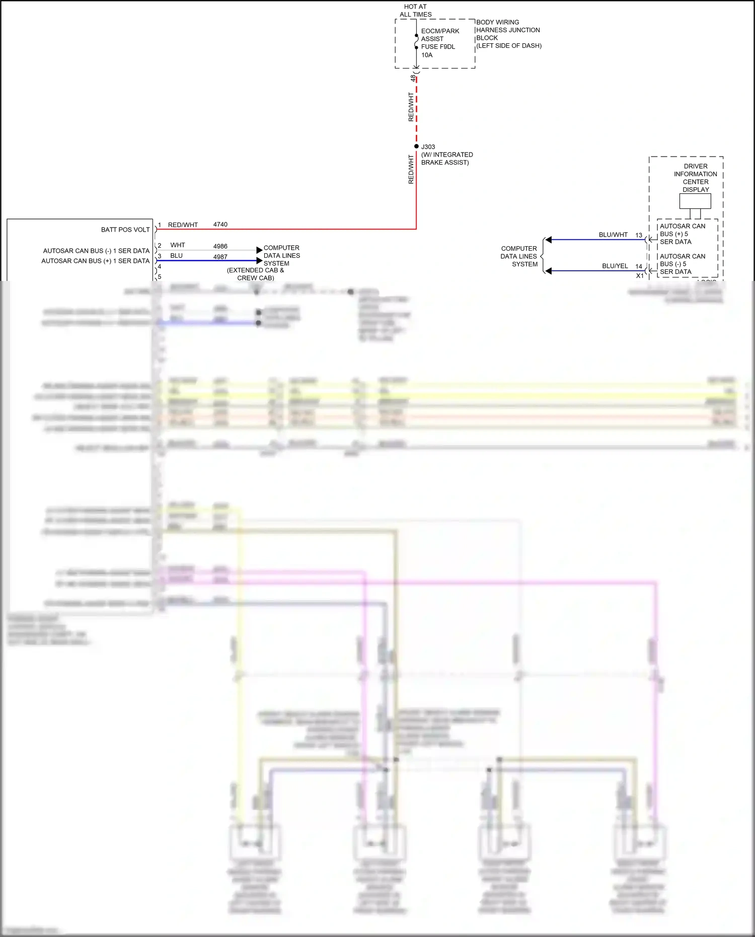 GMC Sierra IV facelift (2022-2024) computer data lines system wiring diagram  (79 of 165)