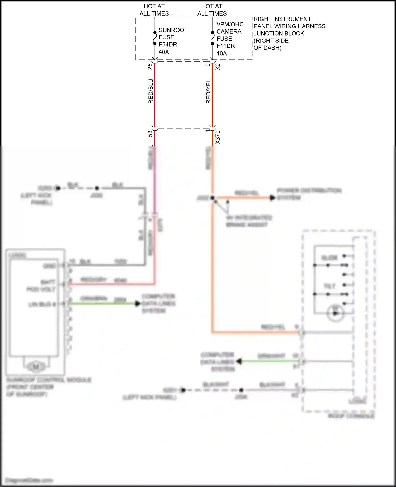 GMC Sierra IV facelift (2022-2024) computer data lines system wiring diagram  (50 of 165)