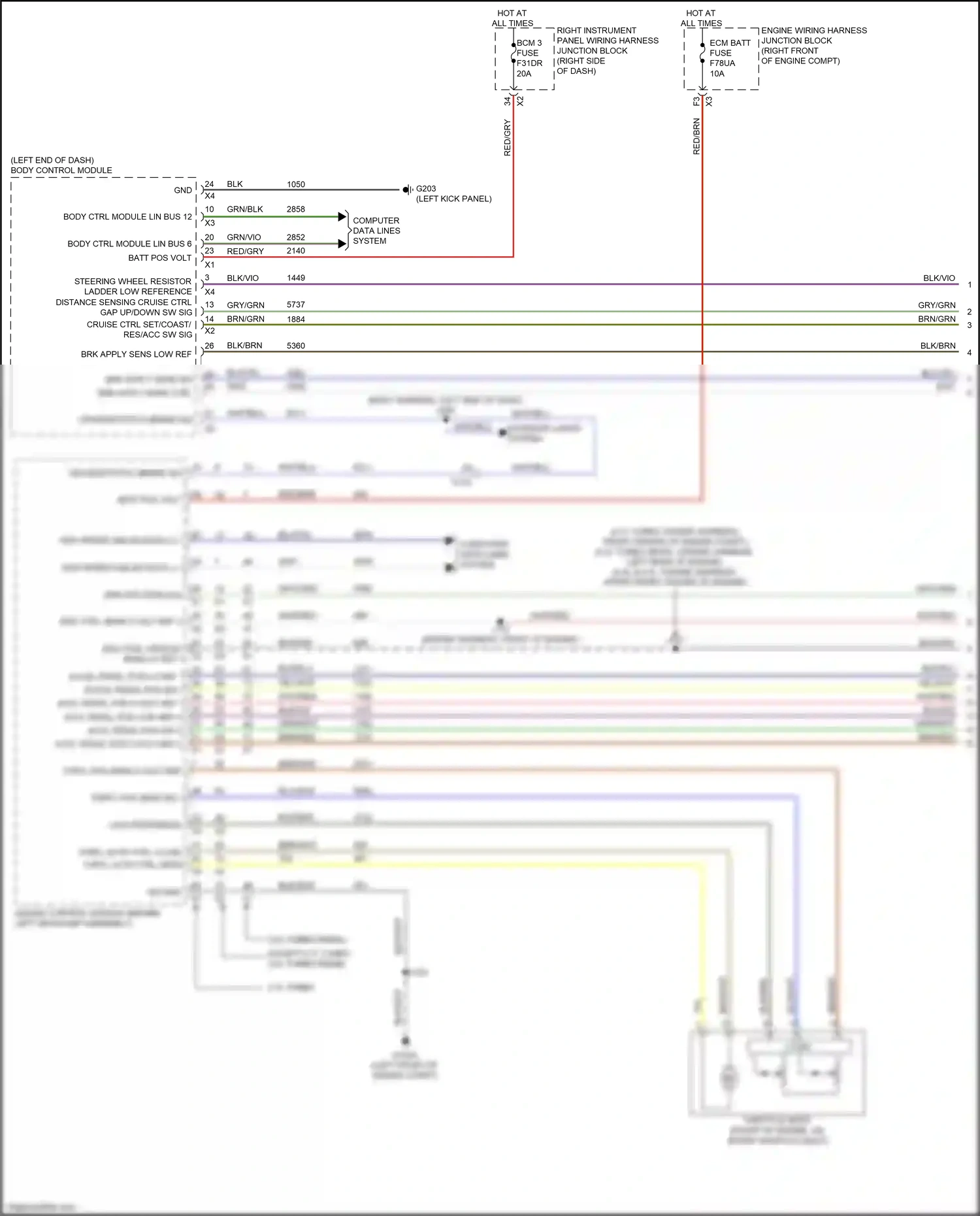 GMC Sierra IV facelift (2022-2024) computer data lines system wiring diagram  (34 of 165)