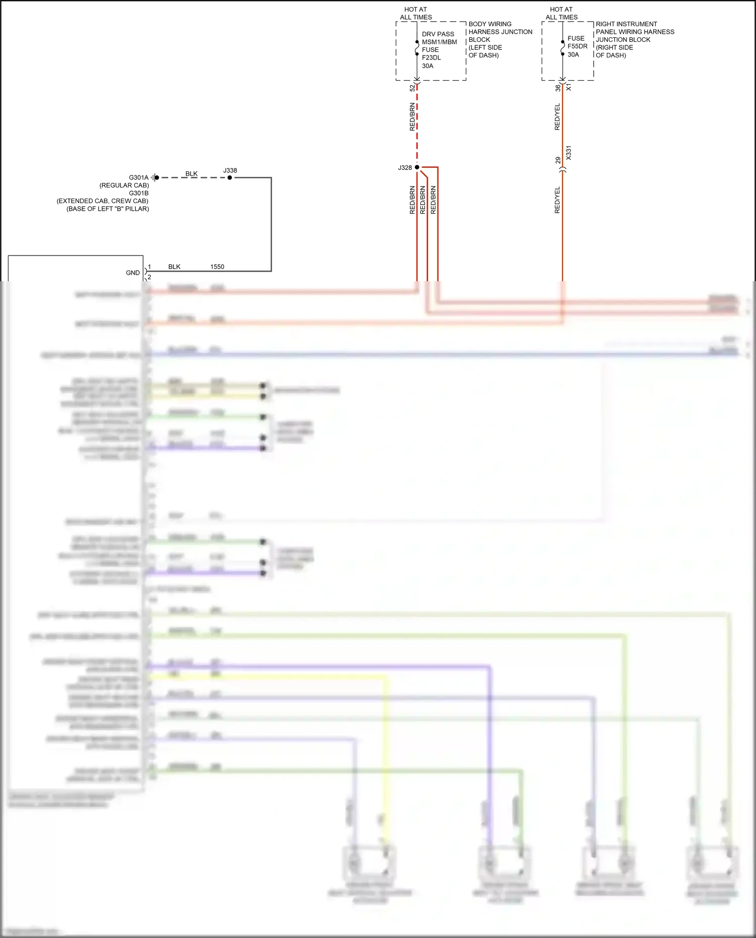 GMC Sierra IV facelift (2022-2024) computer data lines system wiring diagram  (2 of 165)
