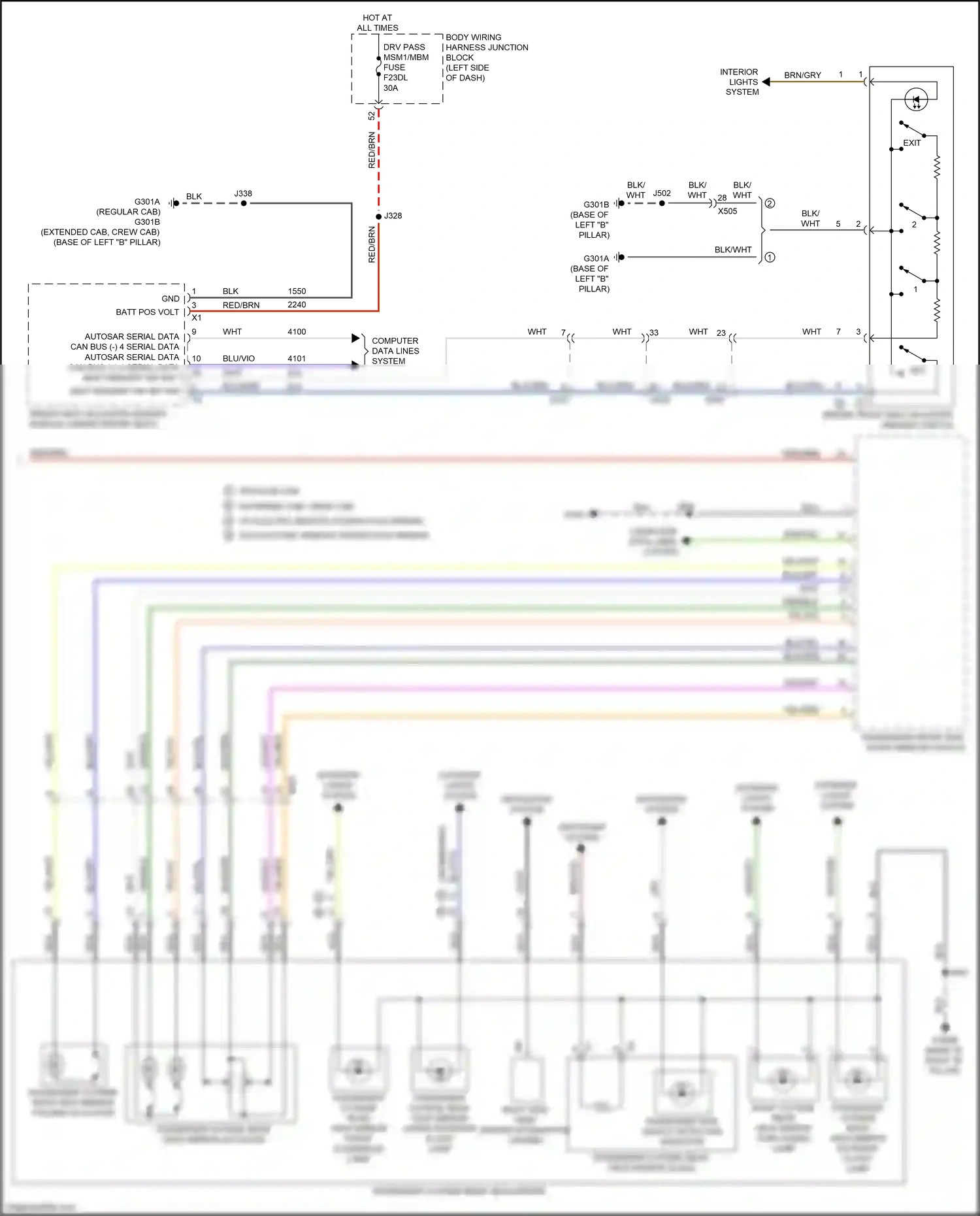 GMC Sierra IV facelift (2022-2024) computer data lines system wiring diagram  (5 of 165)